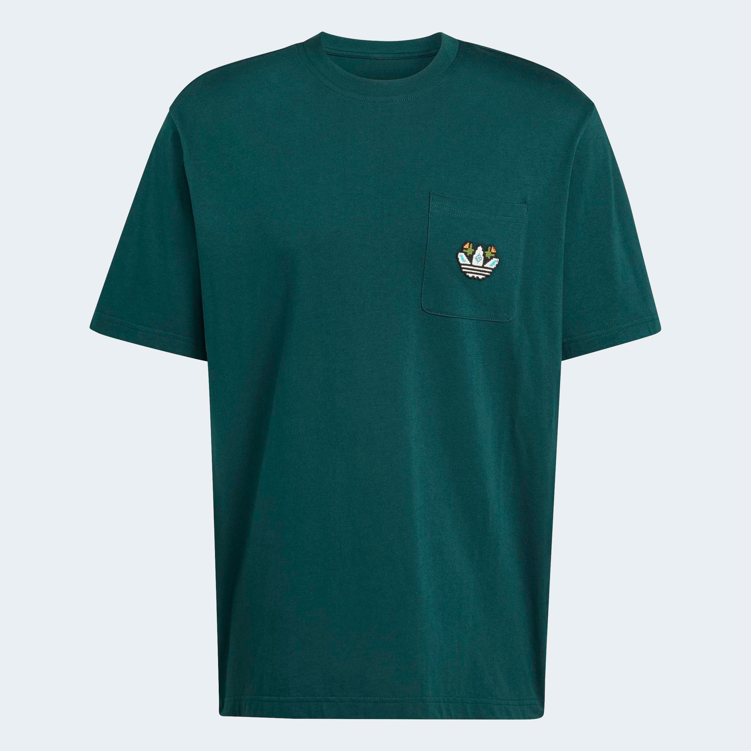 adidas Originals T-Shirt »MG LO SS T« lockere Passform, mit kleinem Trefoil auf Brusttasche