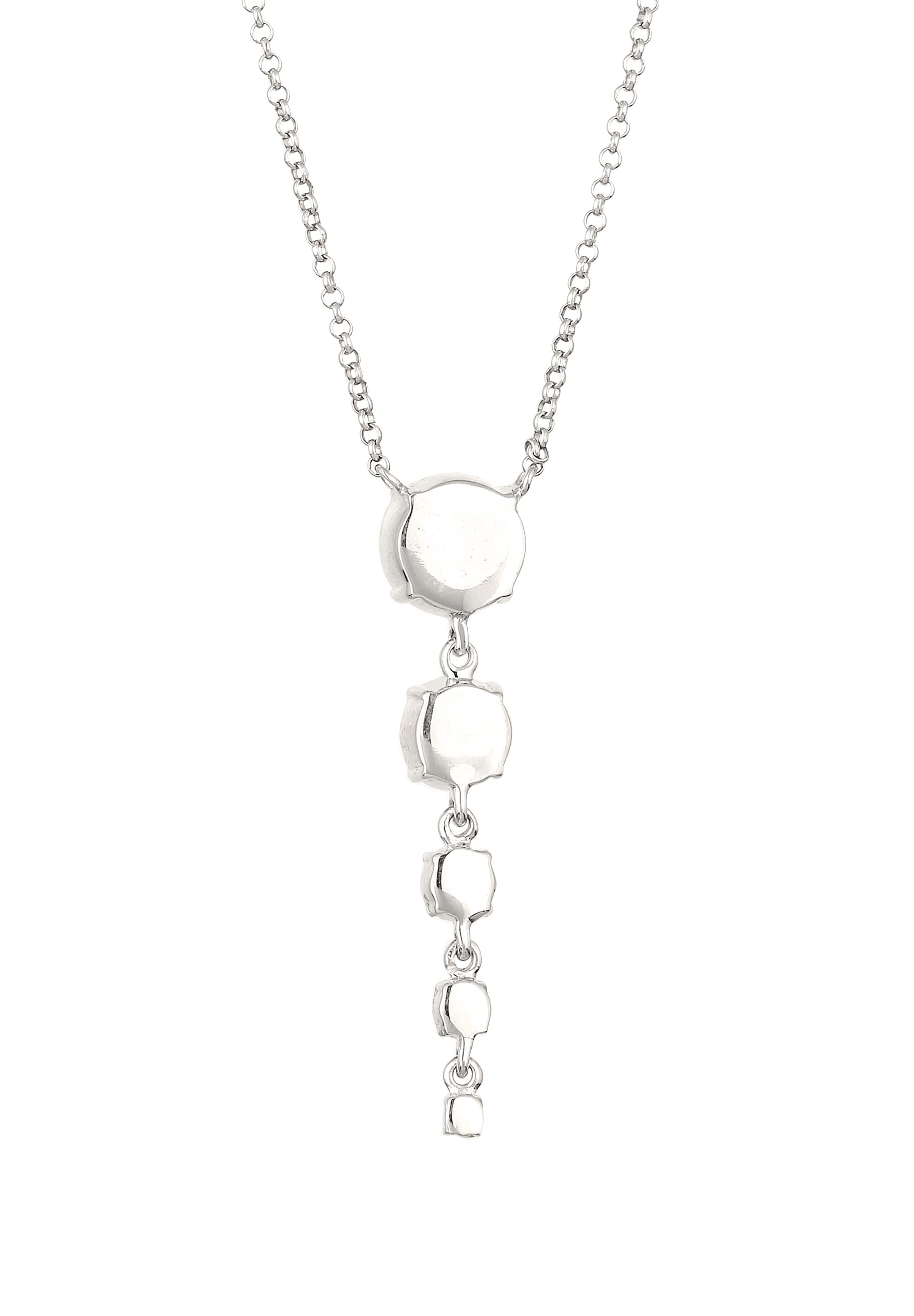 Elli Premium Choker »Halskette Mit Kristallen von Swarovski® Weiß 925 Sterling Silber«