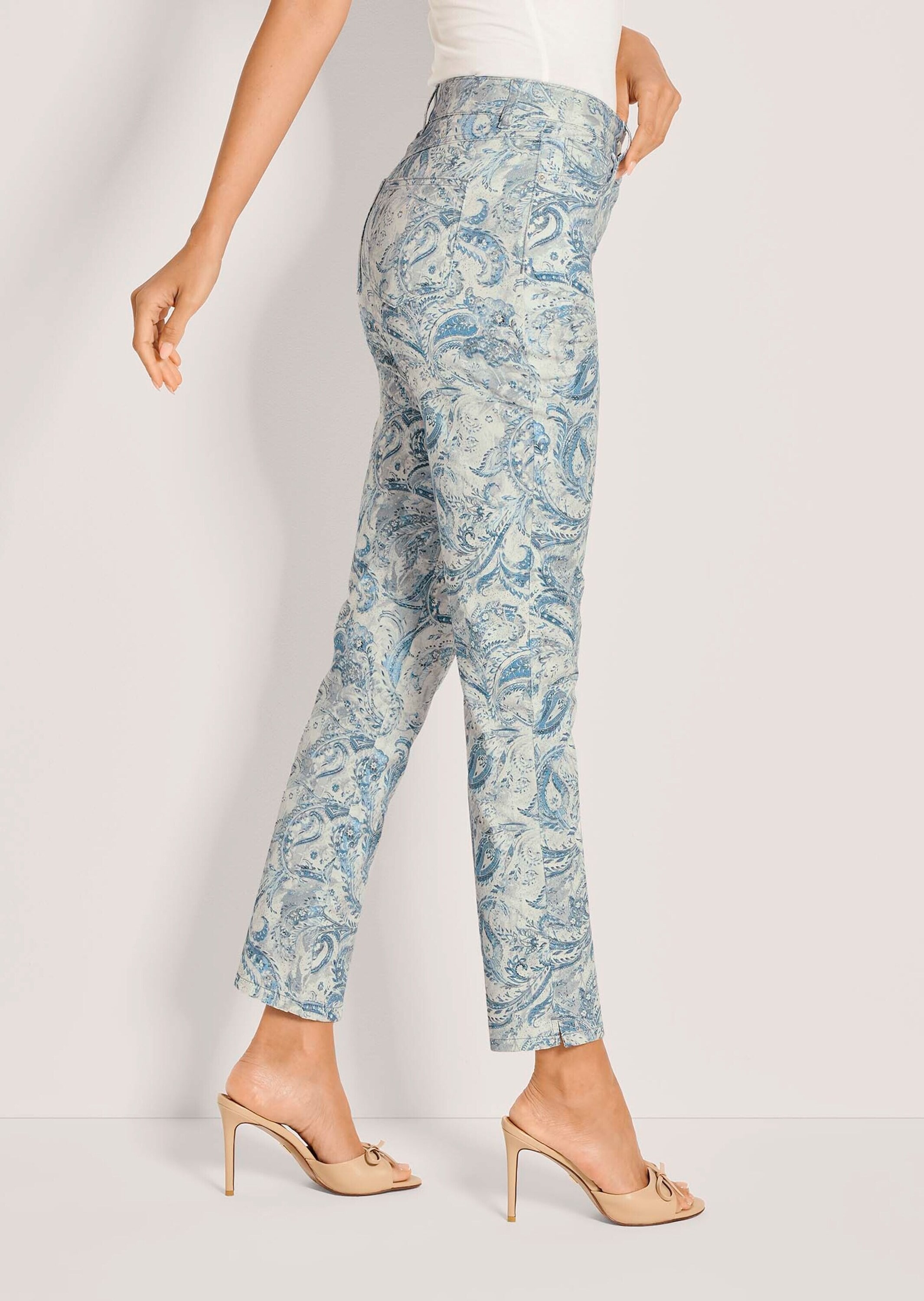 MADELEINE Chinos »Druckhose Jerseyhose mit Paisley-Muster«