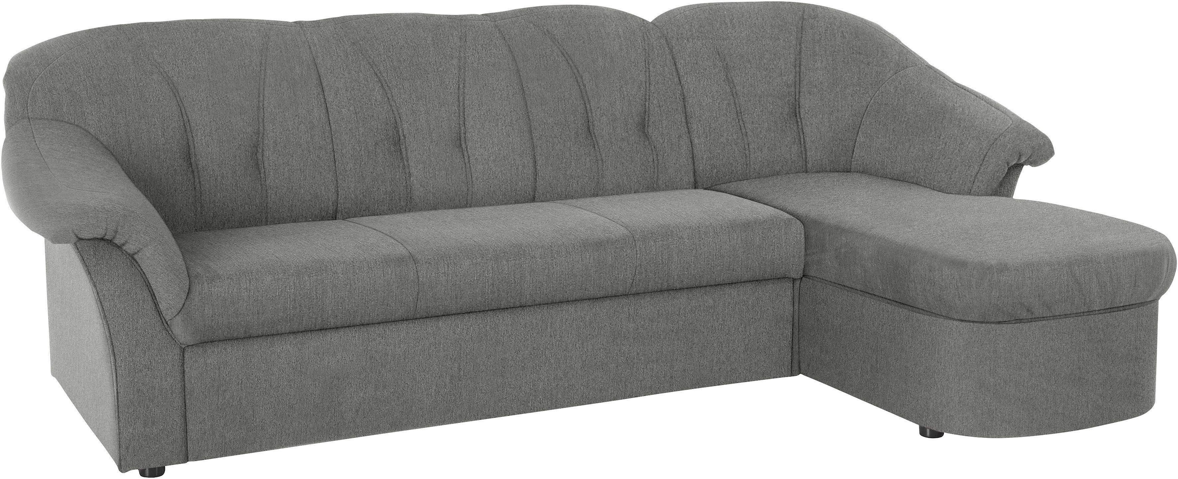 DOMO collection Ecksofa »Pegnitz, elegante Rückensteppung, kompakte Stellmaße 238/141cm, L-Form« wahlweise mit Bettfunktion