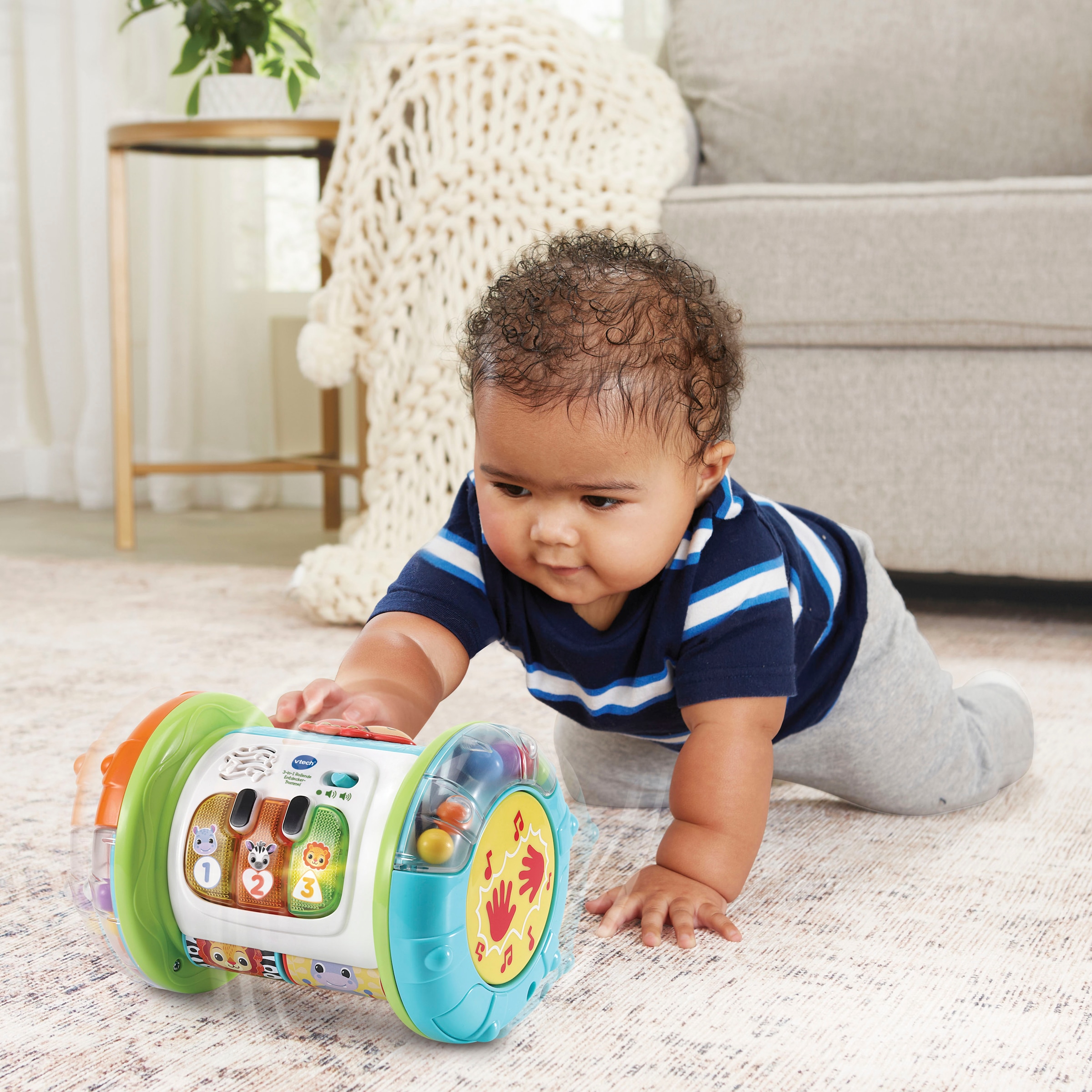 Vtech® Lernspielzeug »Vtech Baby, 3in1 Rollende Entdecker-Trommel«