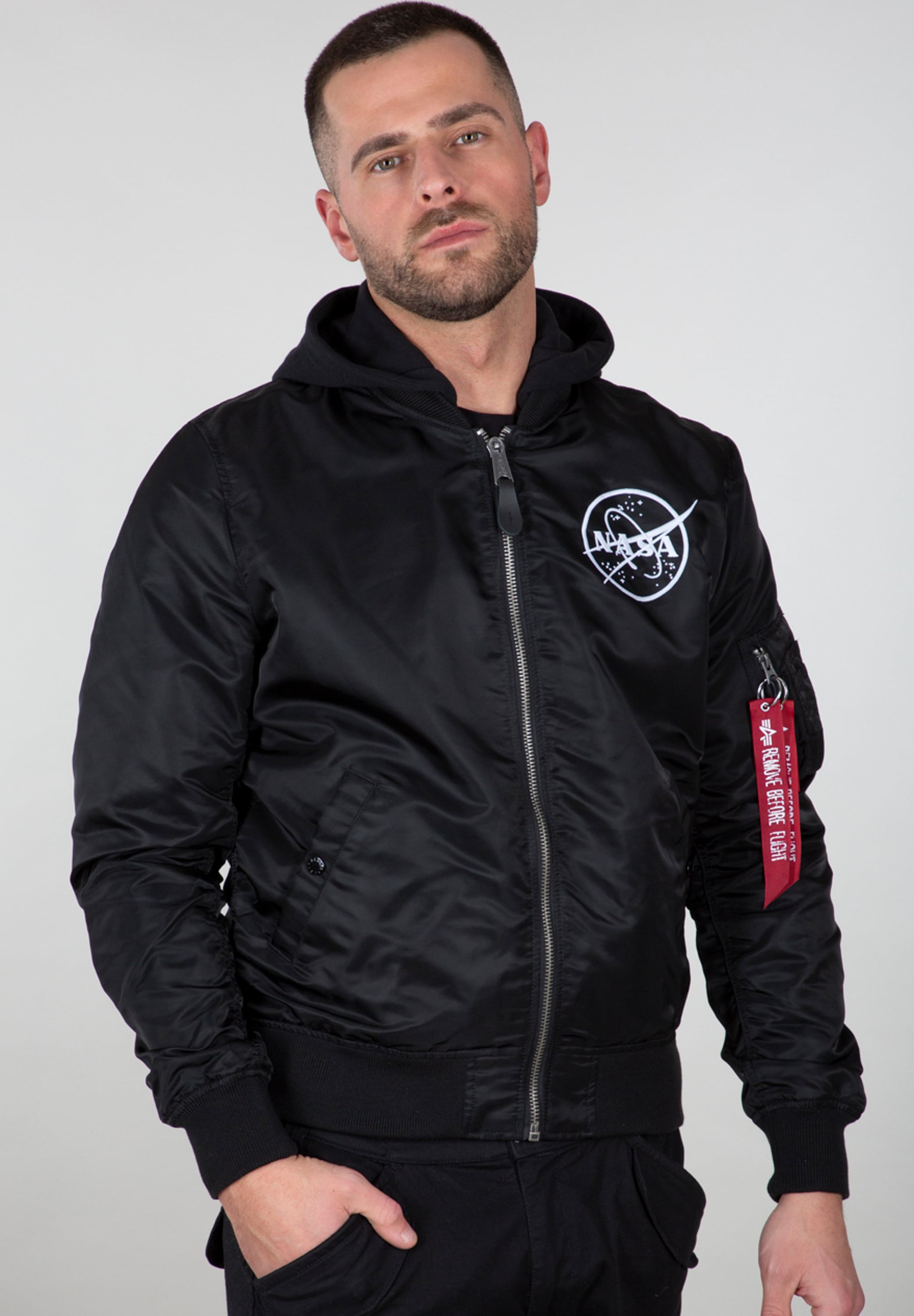Alpha Industries Bomberjacke »Alpha Industries Men - Bomber Jackets MA-1 LW HD NASA Glow Rev.«
