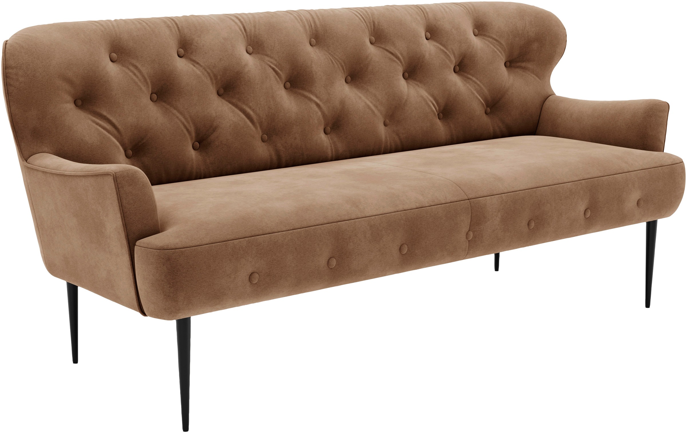 Home affaire 3-Sitzer »Amber« mit Knopfheftung,in verschieden Stoffarten