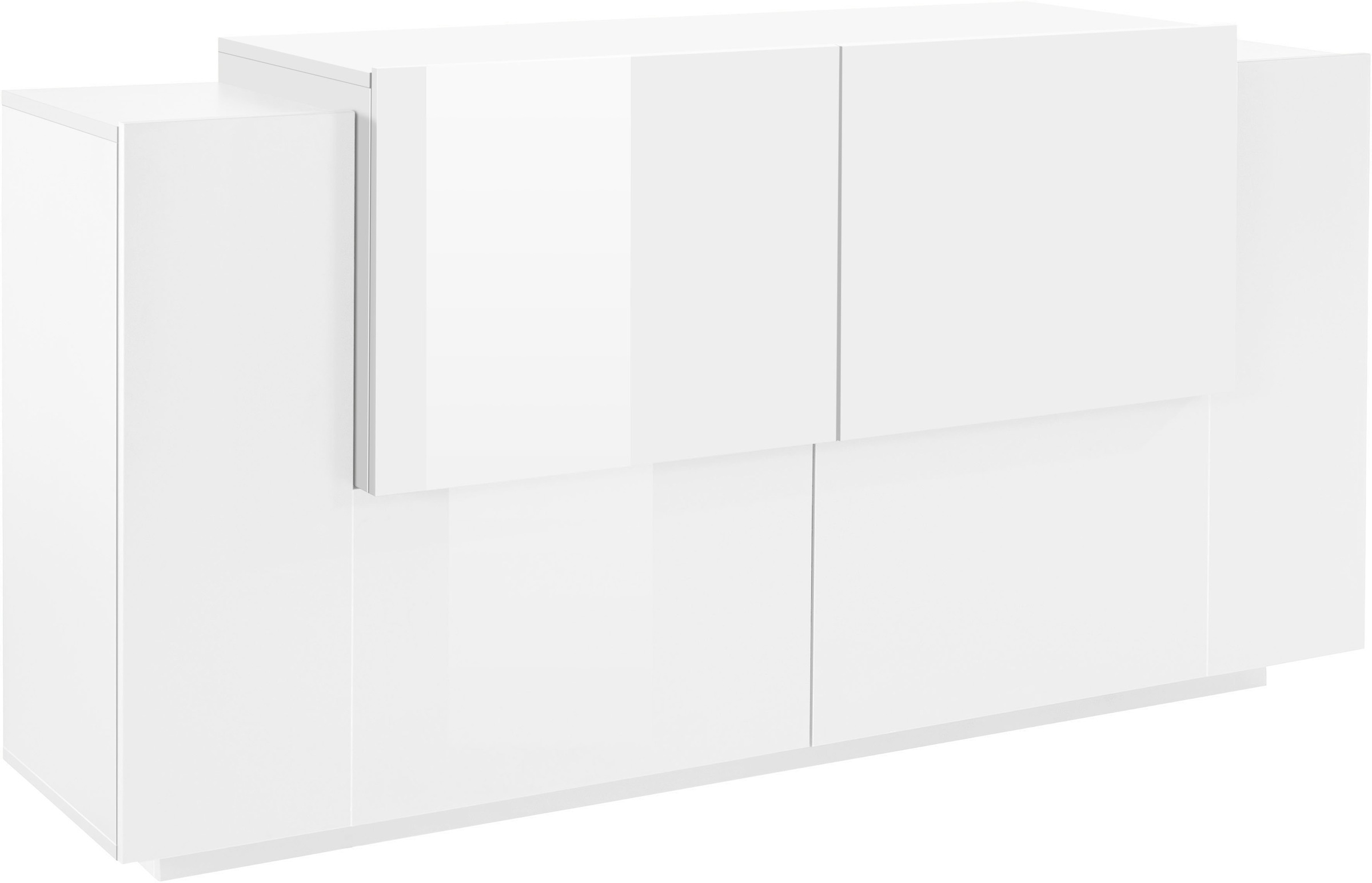 INOSIGN Sideboard »Coro, Kommode, Schrank, Kredenz, grifflos mit Einlegeböden«, 4 Türen, Doppeltiefe, B/T/H 160x86x45cm