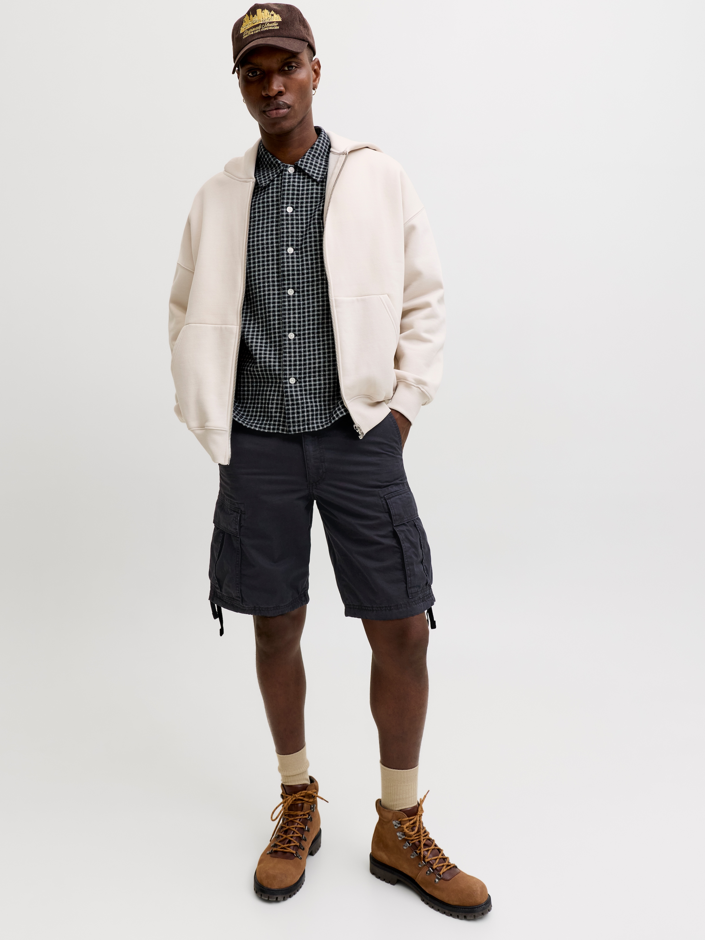 Jack & Jones Cargohose »JPSTCOLE FRANK CARGO SHORT MID SN«  mit Seitentaschen