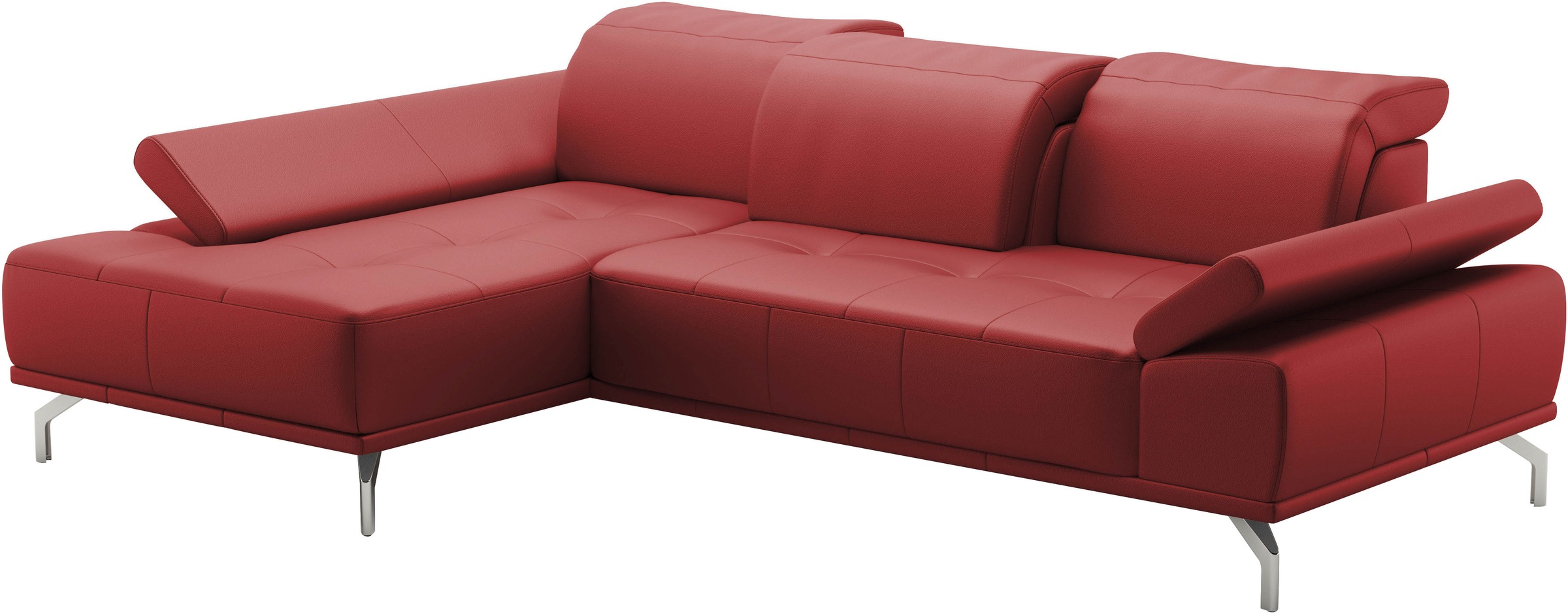 Places of Style Ecksofa »Caluna«, Inkl.Sitztiefenverstellung, wahlweise mit Kopf- und Armteilverstellung