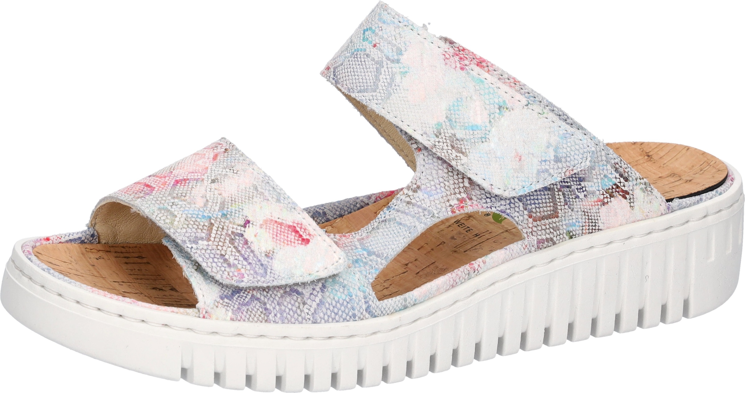 Waldläufer Pantolette »H-WILLOW«  Sommerschuh, Hausschuh, Keilpantolette in Komfortweite H (= sehr weit)