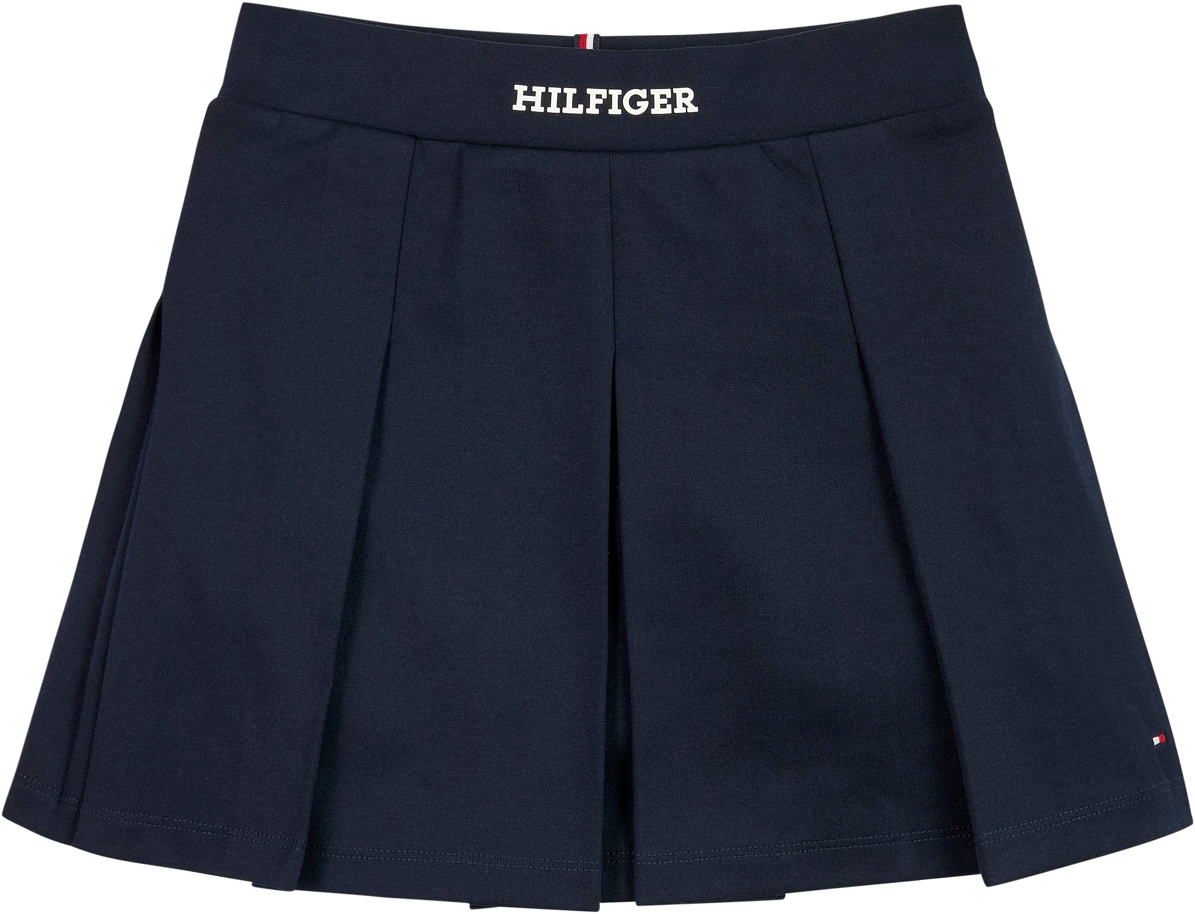 Tommy Hilfiger Faltenrock »MONOTYPE PUNTO SKIRT«, Kinder bis 16 Jahre mit Logoschriftzug