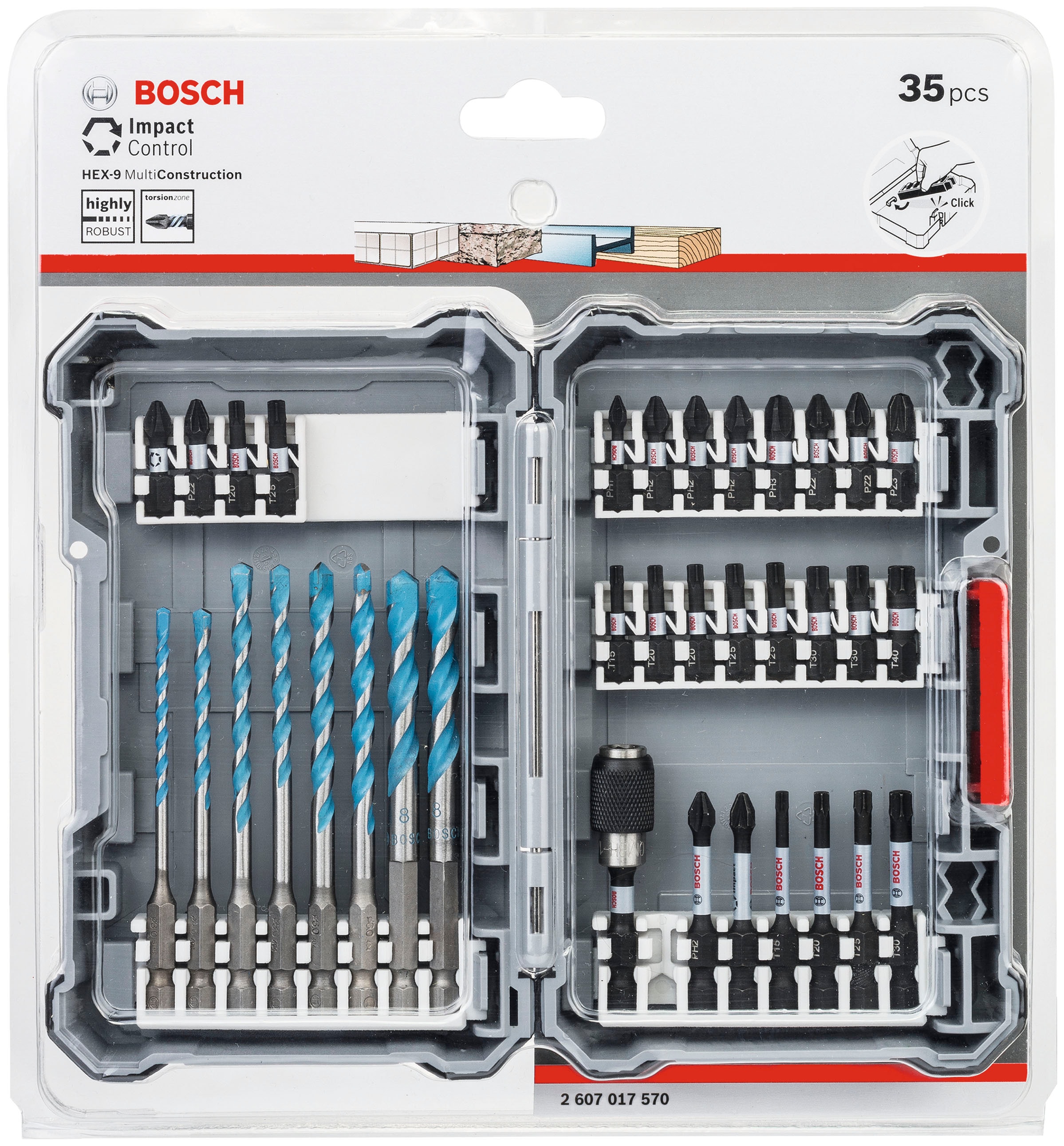Bosch Professional Werkzeugset »Schrauberbit-Set, 35-teilig«