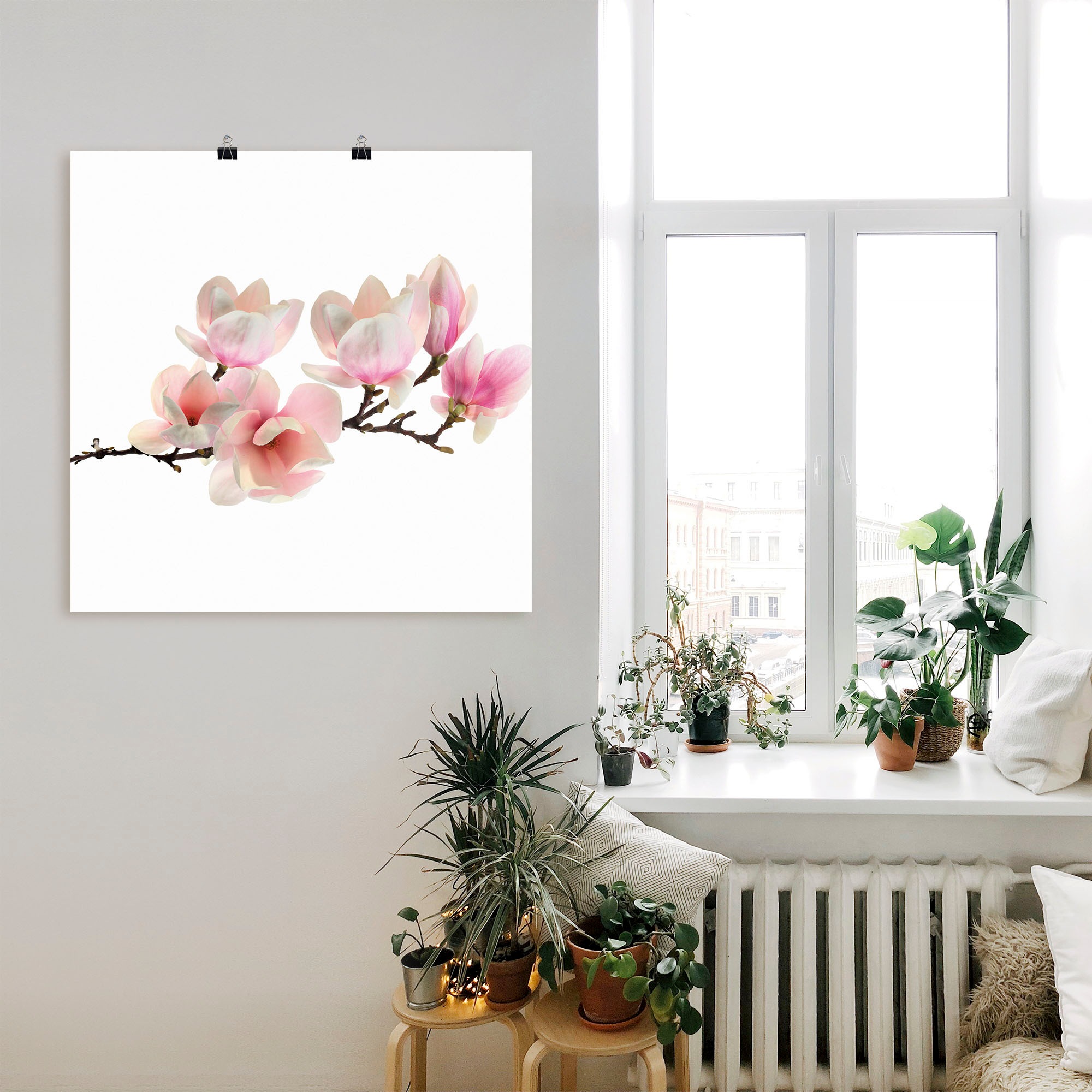 Artland Wandbild »Magnolie«, Blumen, (1 St.), als Leinwandbild, Poster, Wandaufkleber in verschied. Größen