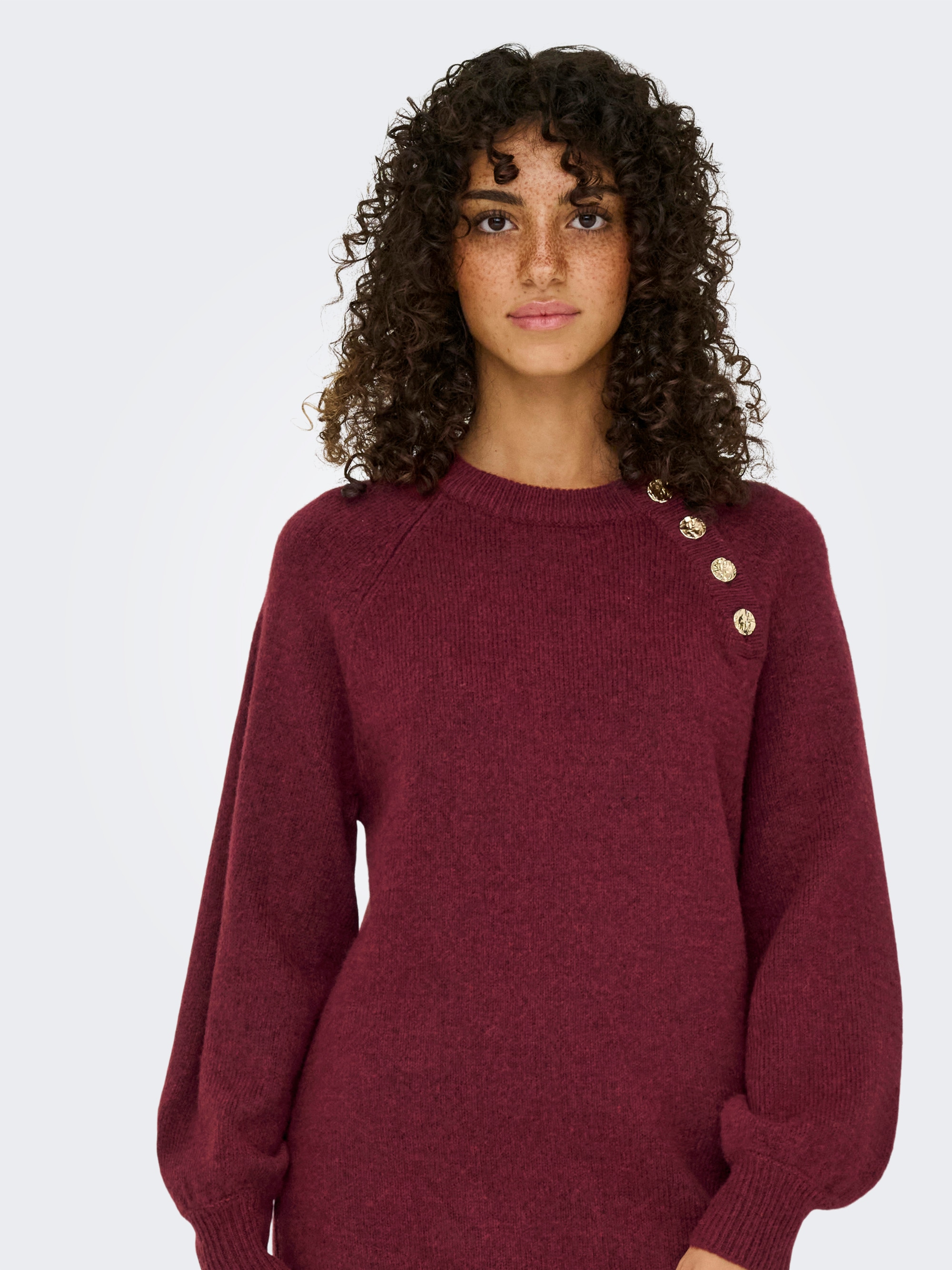 ONLY Midikleid »ONLEMMA LIFE LS BUTTON ONEC DRESS CC KNT« Sommerkleid