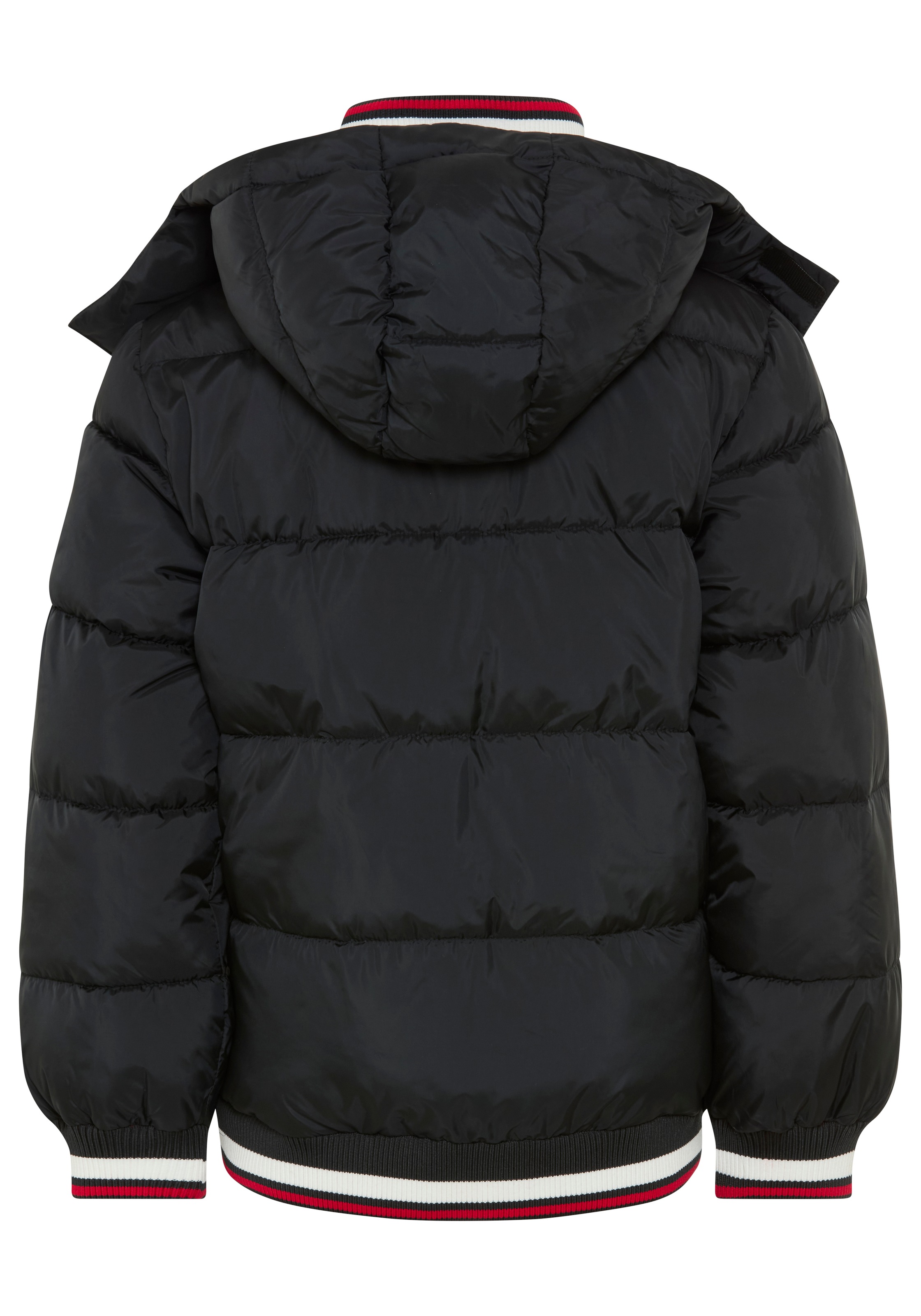 H.I.S Outdoorjacke »H.I.S Winterjacke mit Ringelbündchen« mit Kapuze Warme Jacke mit Ringelbündchen und Fleecefutter, abnehmbarer Kapuze