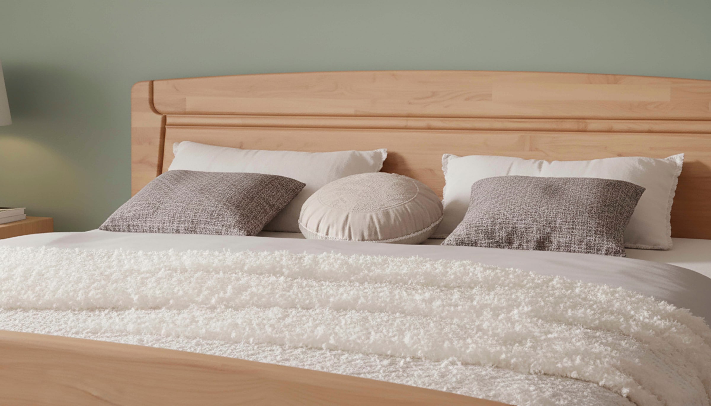 WIEMANN Funktionsbett »Lausanne, Bettgestell, Bettrahmen, teilmassiv Erle« 4-fache Liegehöhenverstellung, MADE IN GERMANY,  Kopf- und Fußteil aus Massivholz, zwei Größen, Bettseitenhöhe 43 cm