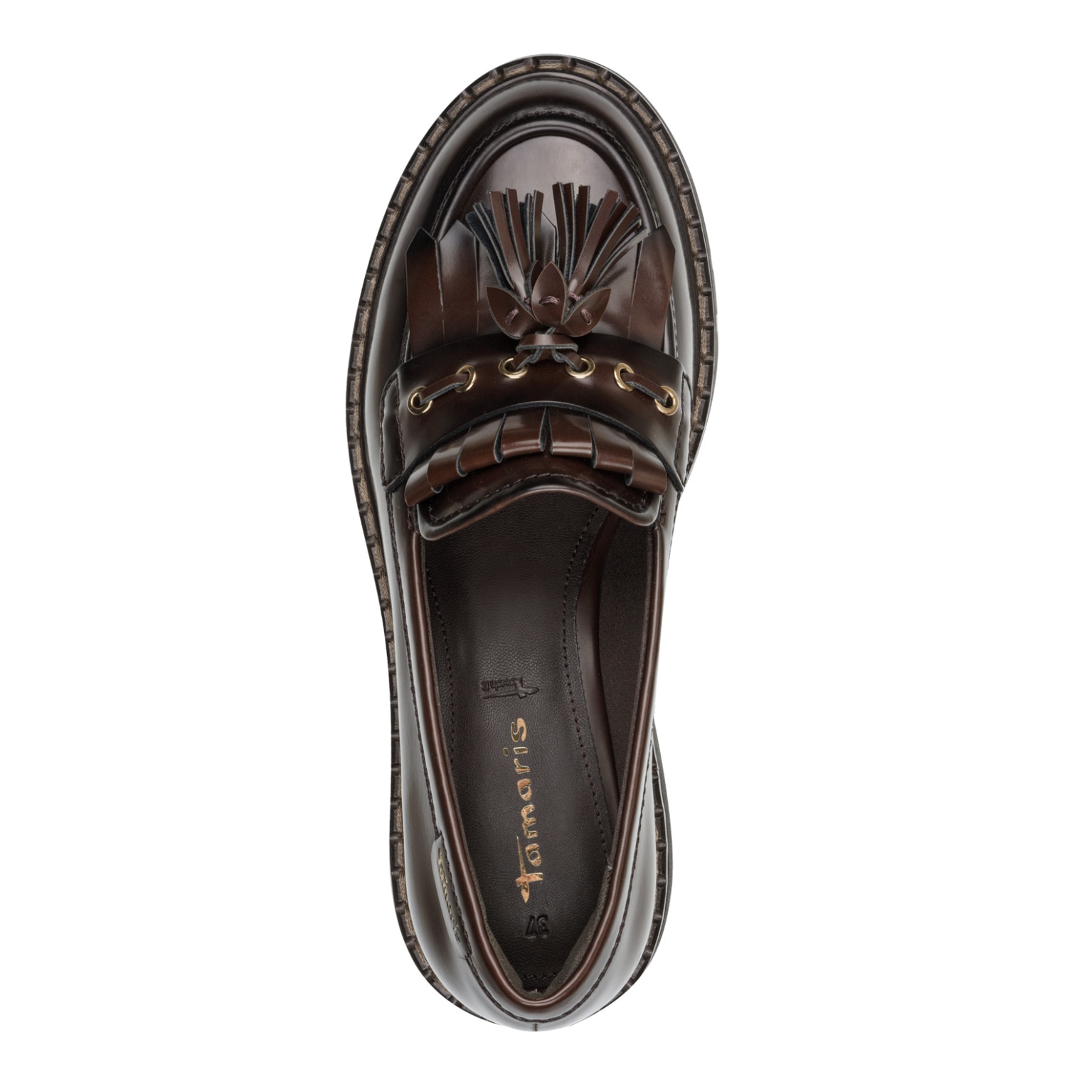 Tamaris Slipper  Halbschuh, Loafer, Businessschuh mit modischen Quasten und Durchzügen