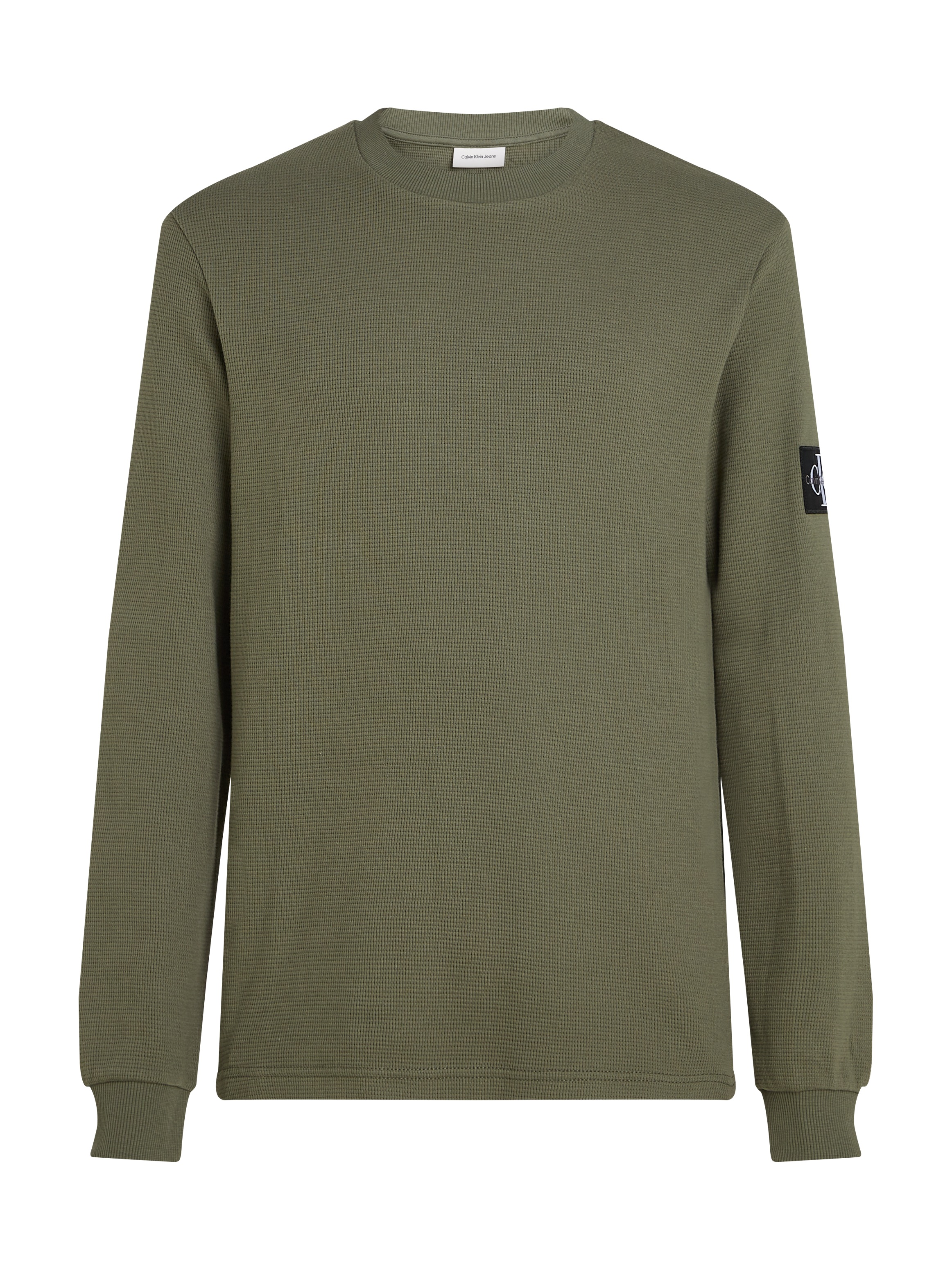 Calvin Klein Jeans Langarmshirt »BADGE WAFFLE LS TEE«, mit Logopatch