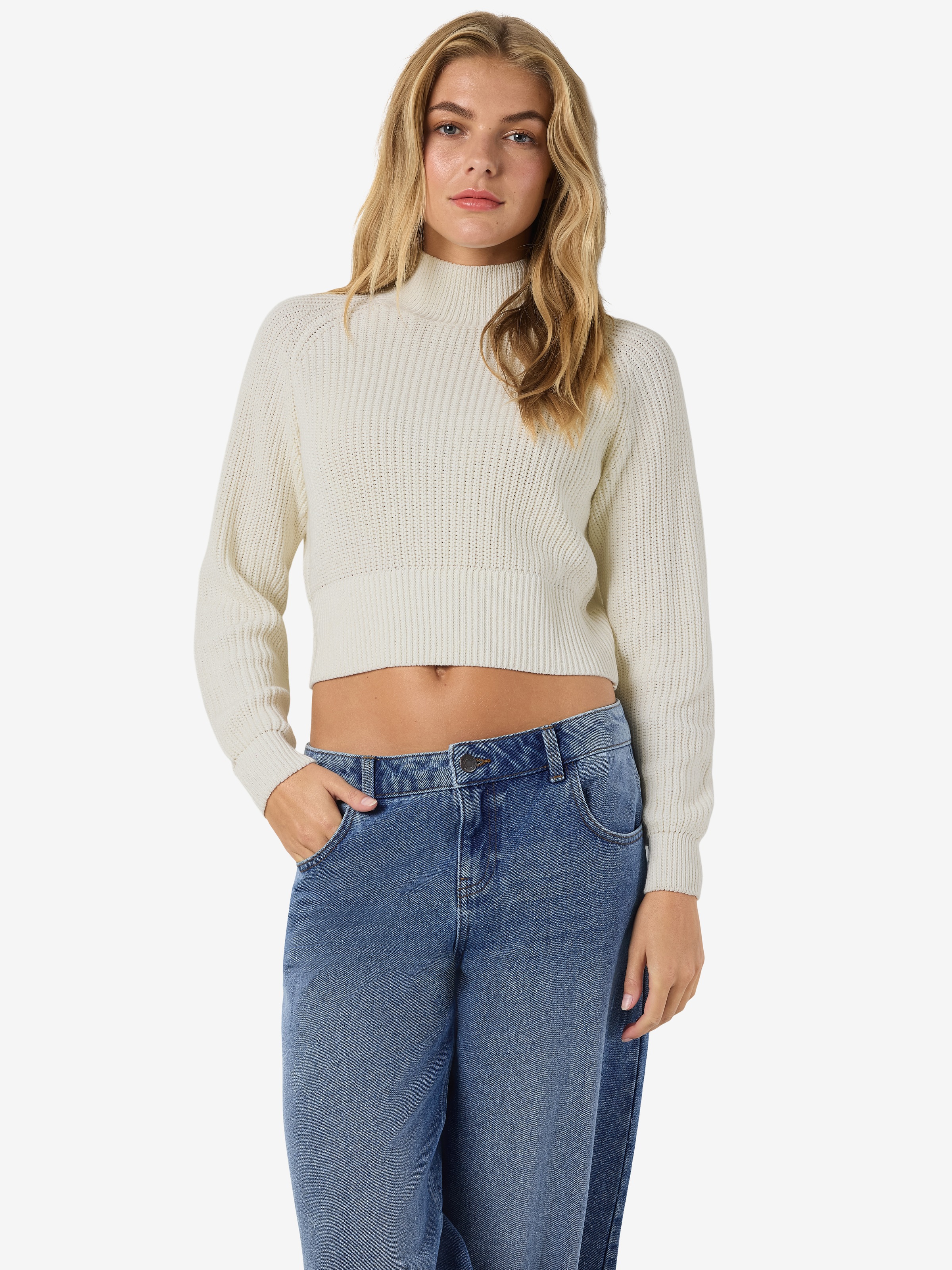 Noisy may Stehkragenpullover »NMDARA L/S HIGH NECK KNIT FWD NOOS«
