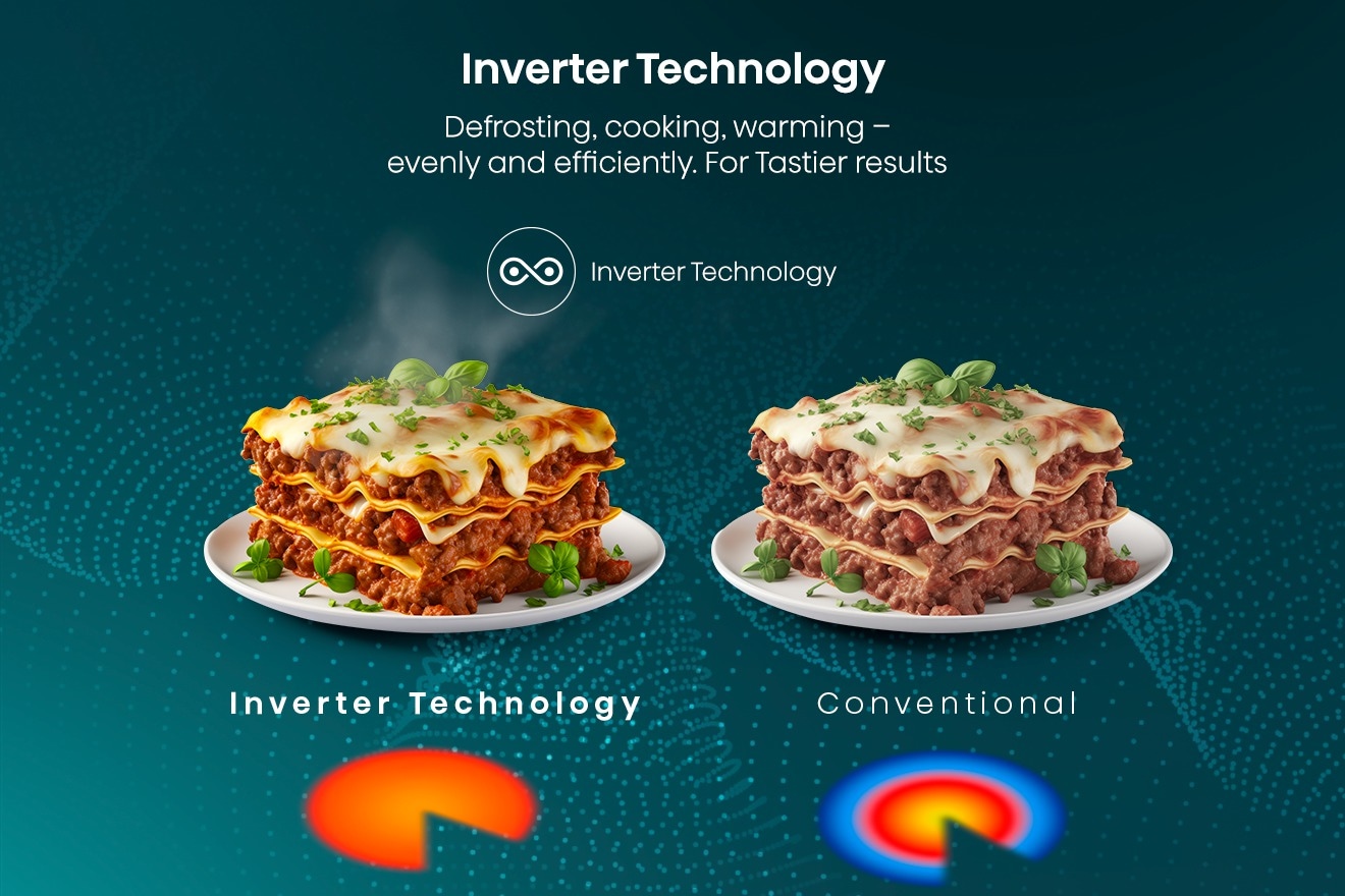Hisense Mikrowelle »H20MOBS4I«, Mikrowelle, 1050 W, Inverter Technologie