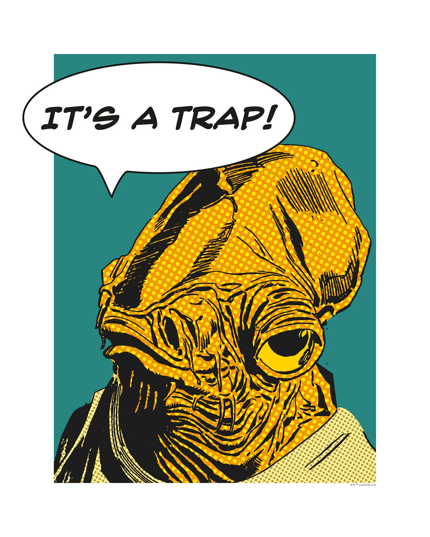 Poster »Star Wars Classic Comic Quote Ackbar«, Star Wars, (1 St.), Kinderzimmer,...