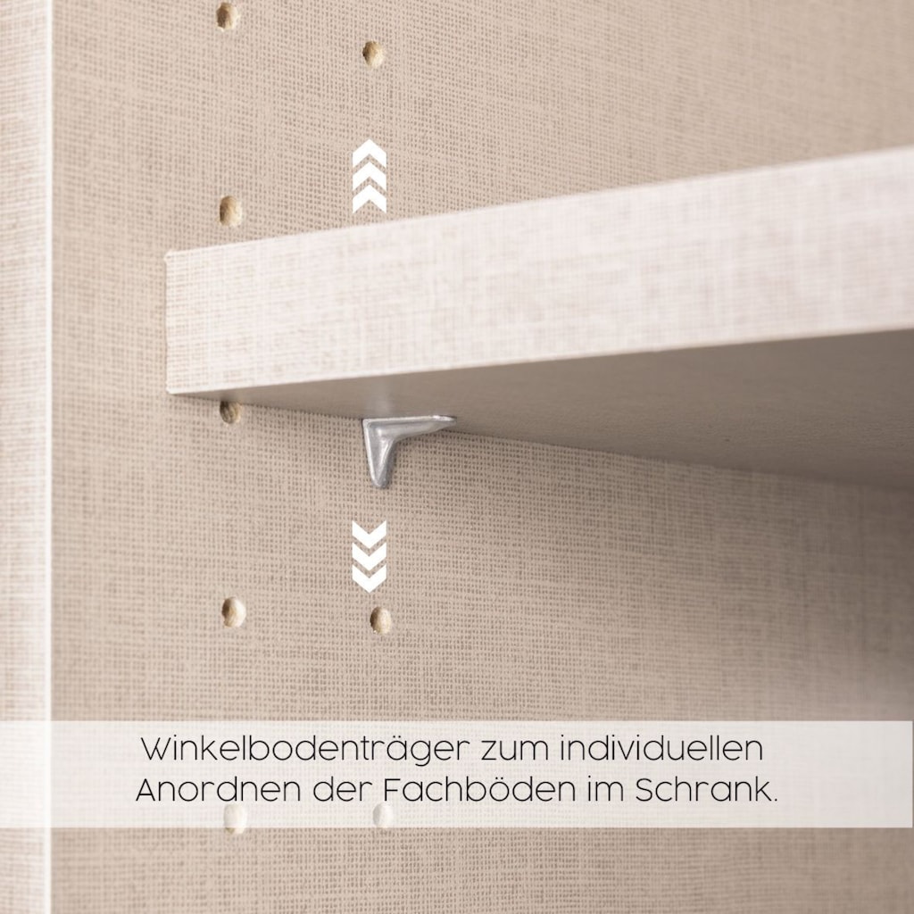 rauch Drehtürenschrank »Mainz mit Passepartout«, optional mit Beleuchtung, Außentüren mit Push-to-Open Funktion