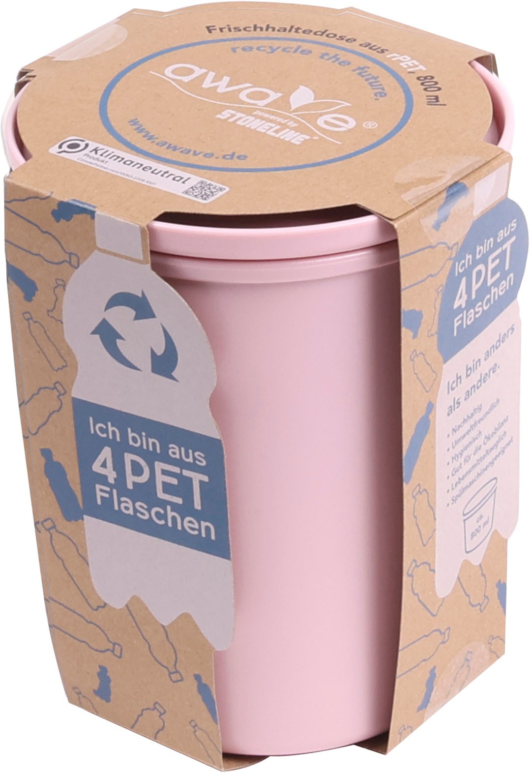 AWAVE® Frischhaltedose »AWAVE«, (1 tlg.), mit rPET