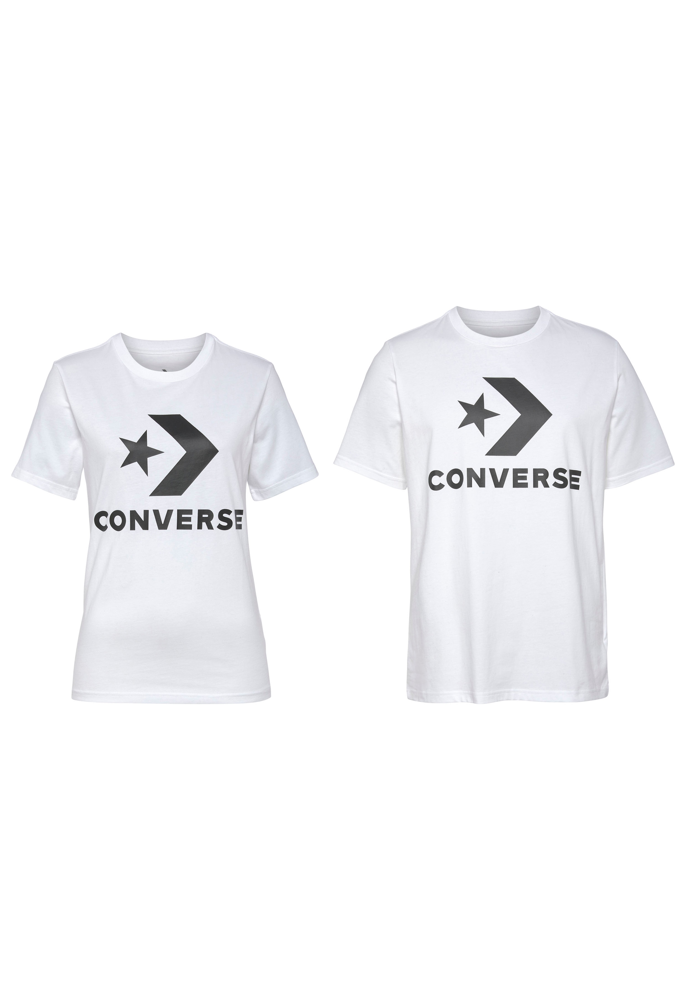 Converse T-Shirt »Unisex GO-TO STAR CHEVRON LOGO STANDARD-FIT«, (1 tlg.), Unisex