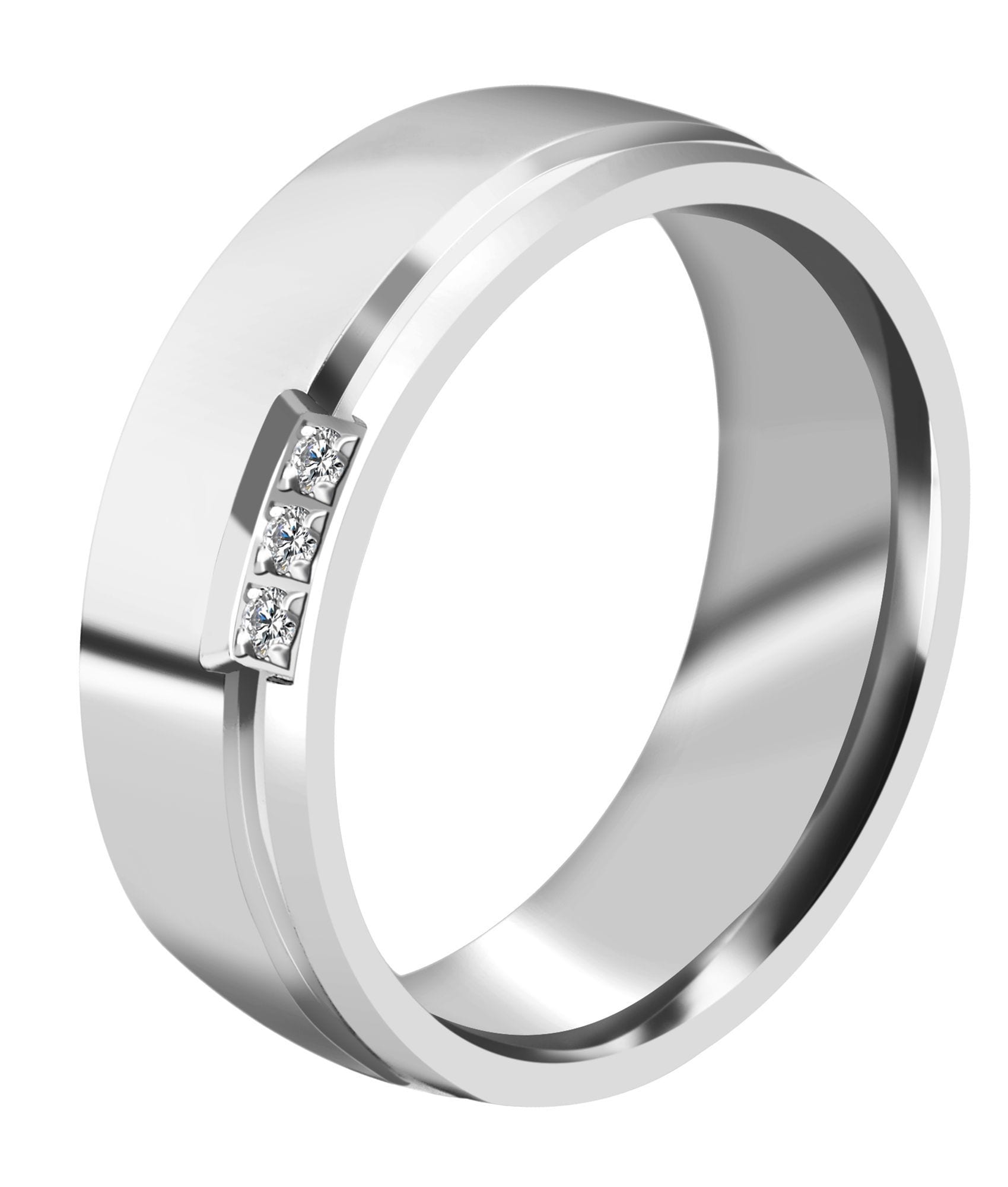 Adelia´s Fingerring »Damen Ring aus Edelstahl mit Zirkonia«