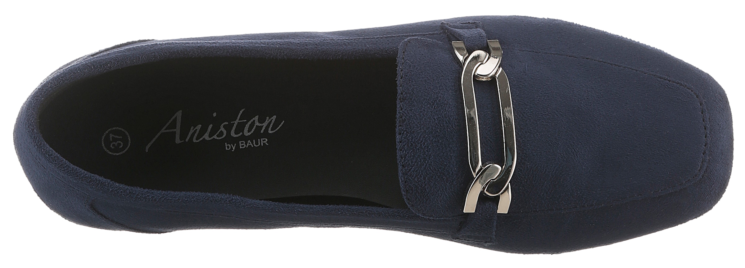 Aniston SHOES Loafer, Slipper, Schlupfschuh, Flat, Schmuckspange - NEUE KOLLEKTION
