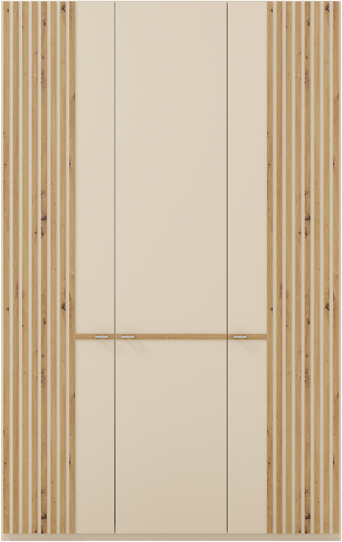Musterring Kleiderschrank »Isabelle« Lamellen in Eiche, Griffe in silber, verschiedene Größen und Farben