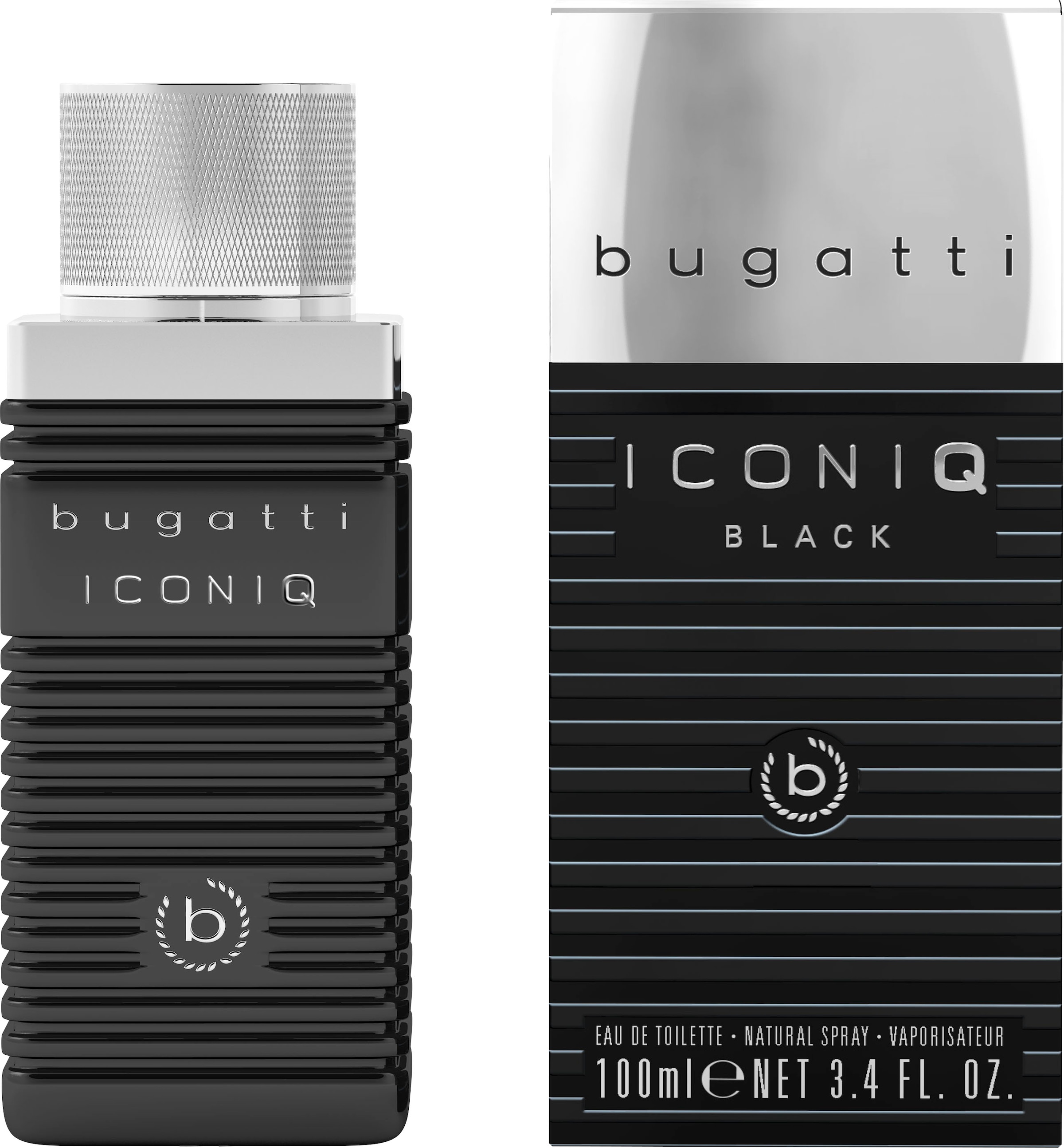 Eau de Toilette »BUGATTI Iconiq Black EdT 100ml«