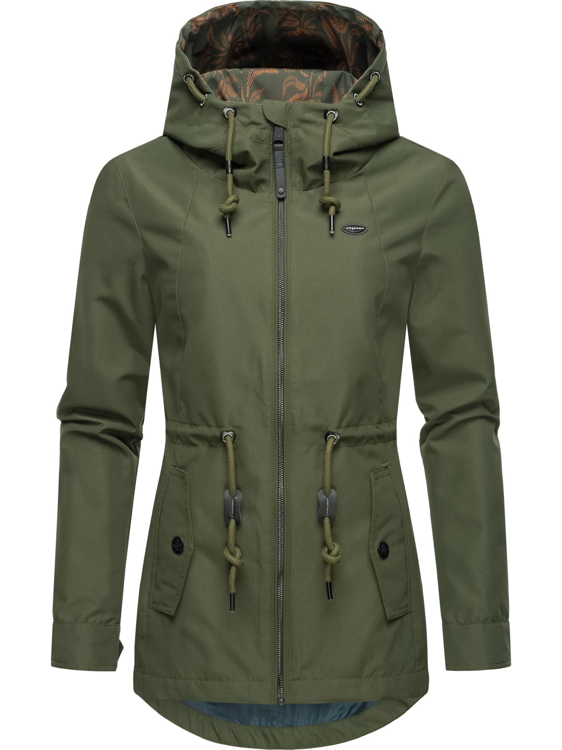 Ragwear Outdoorjacke »Übergangsjacke Monadis«, mit Kapuze, Leichte Damen Übergangsjacke mit wasserdichtem Obermaterial