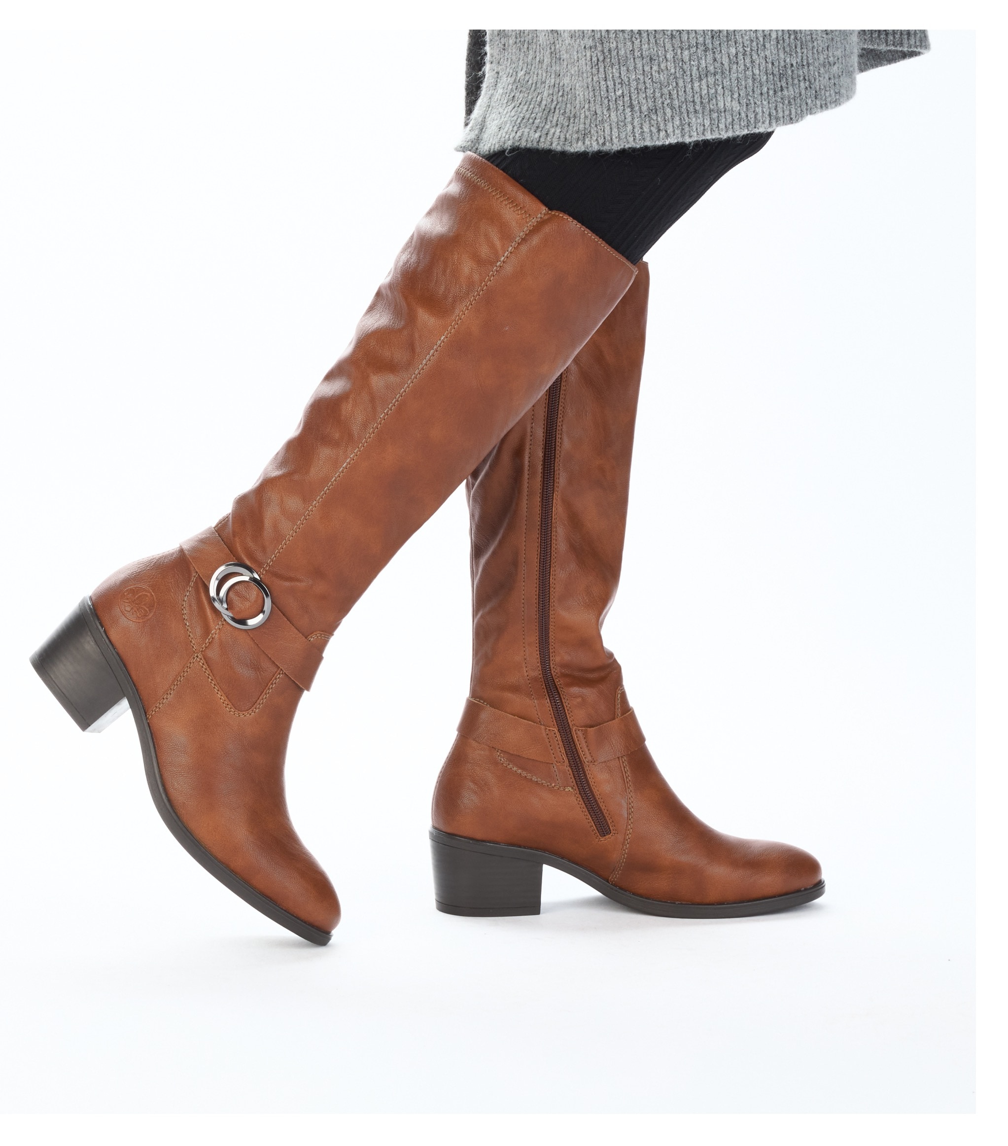 Rieker Stiefel, Langschaftstiefel, Reißverschluss, in schmaler Form