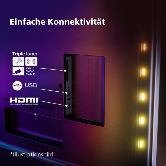 Philips LED-Fernseher »48OLED808/12«, 122 cm/48 Zoll, 4K Ultra HD, Smart-TV-Android  TV online bei OTTO