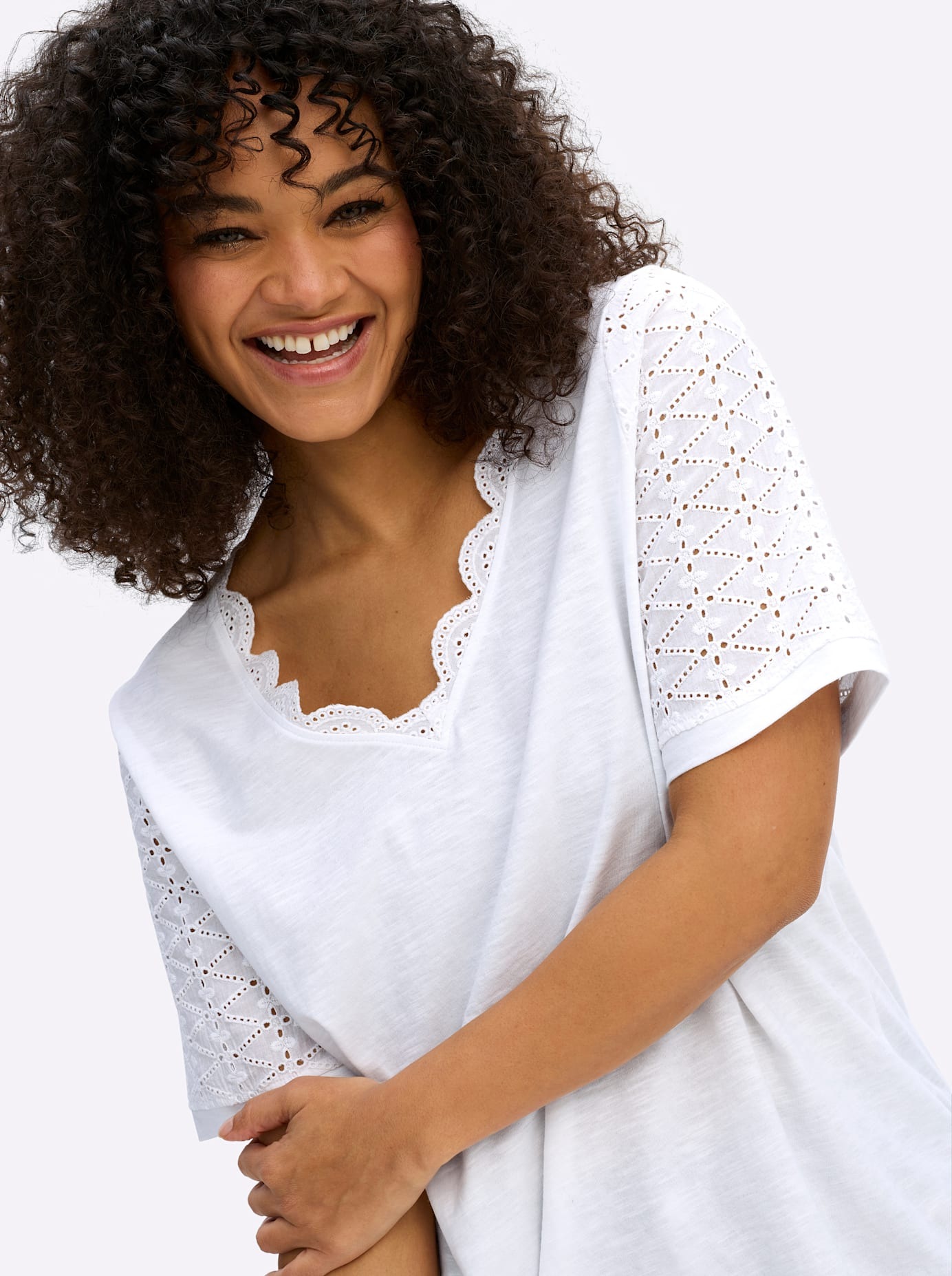 sheego by Joe Browns Kurzarmshirt »Shirt« 1