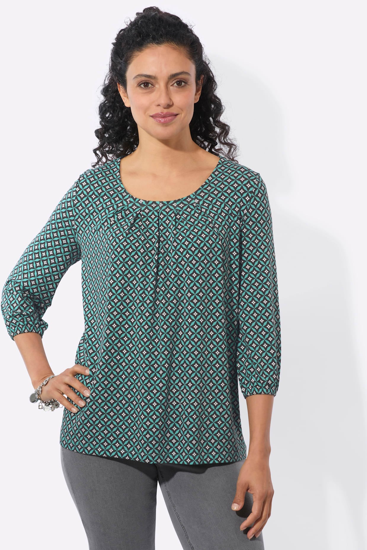 Inspirationen 3/4-Arm-Shirt »Druck-Shirt« 1