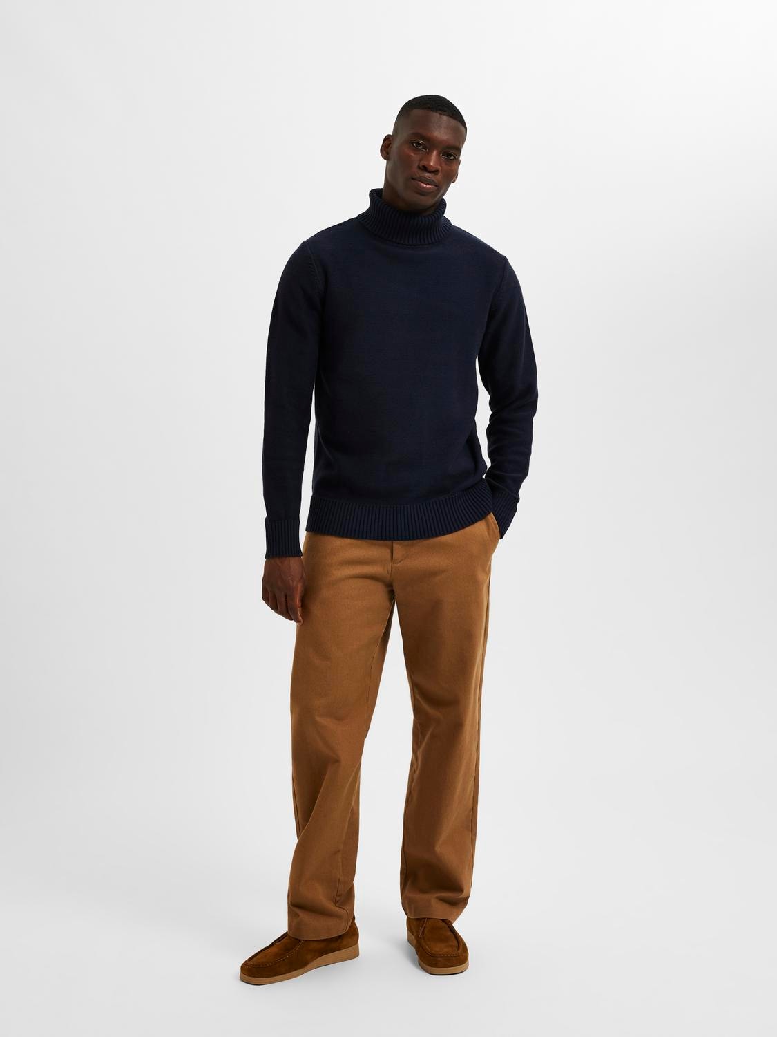 SELECTED HOMME Rollkragenpullover »SLHAXEL LS KNIT ROLL NECK NOOS«