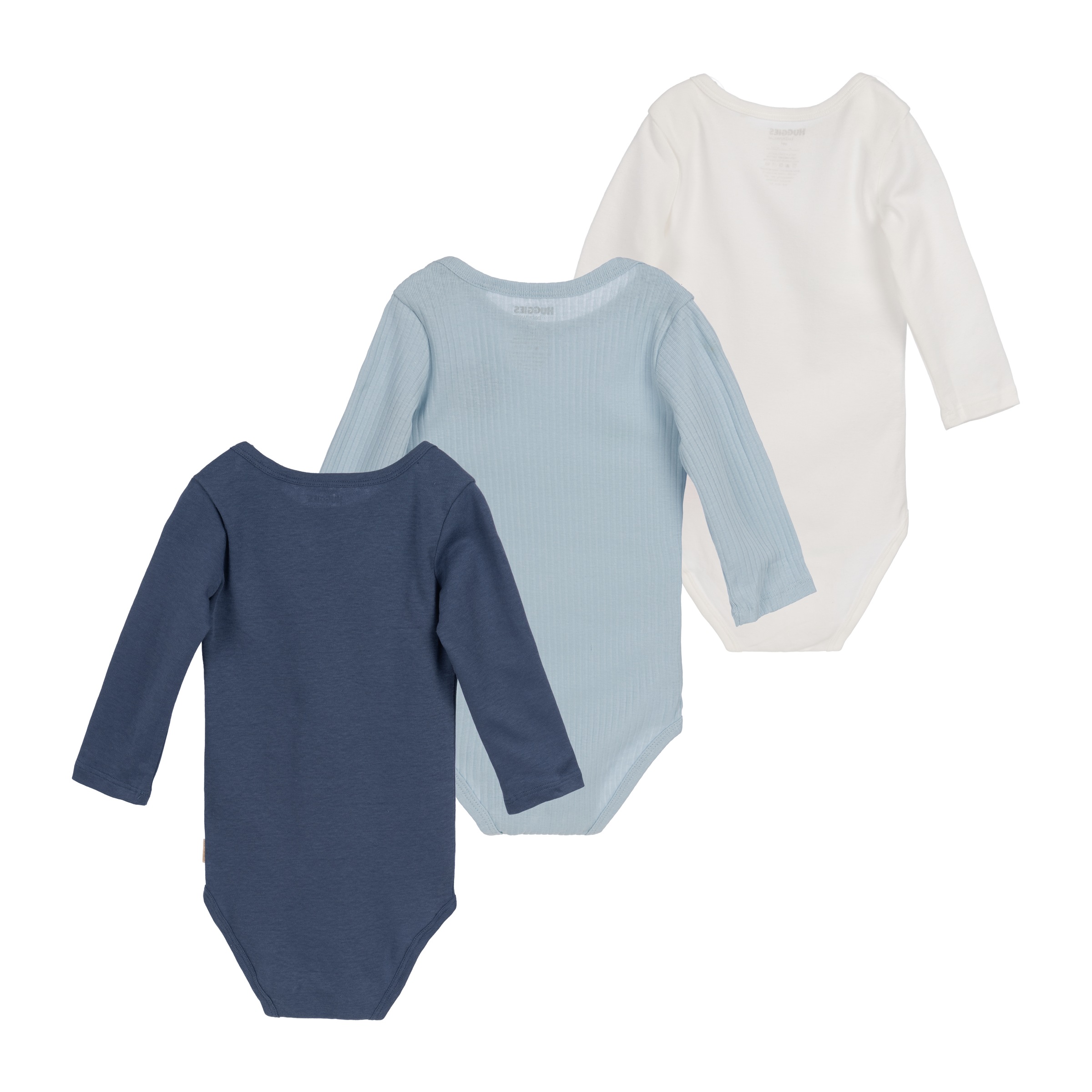 HUGGIES babywear Langarmbody »HUGB 3PK BODYSUIT« Packung, 3 Stk. 3er-Pack, in Ripp-Optik