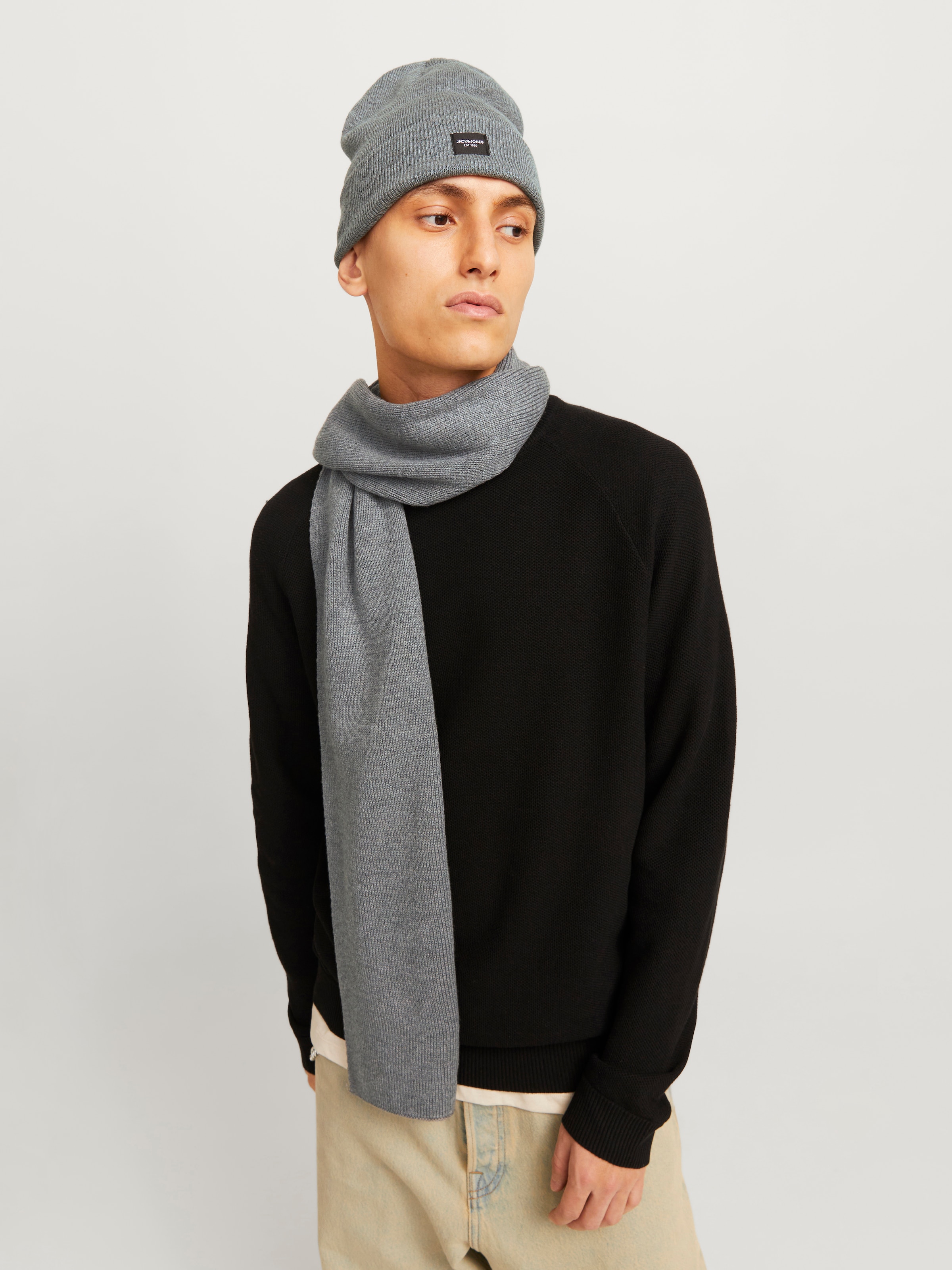 Jack & Jones Strickschal »JACDNA GIFTBOX« Kunstfaser,