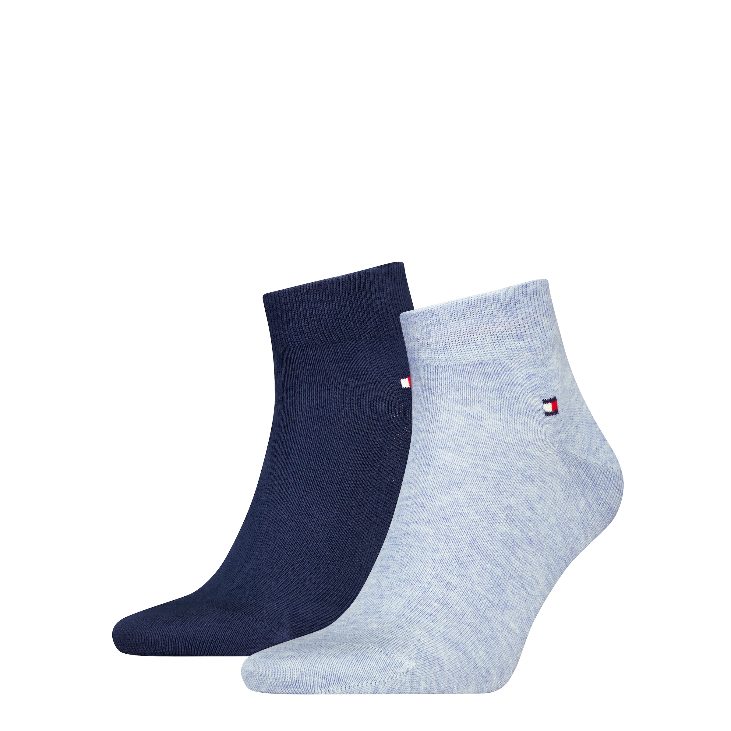 Tommy Hilfiger Kurzsocken »TH MEN QUARTER« 2 Paar,  weicher, elastischer Rippenbund, klassisches Tommy Hilfiger Logo