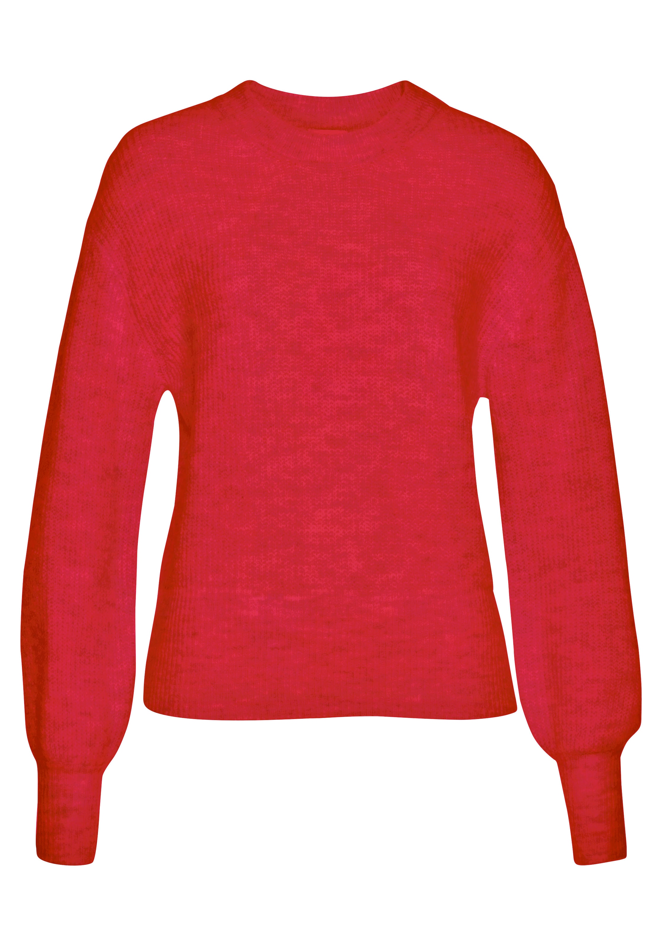 LASCANA Strickpullover, in Melange-Optik, lockerer Damenpullover