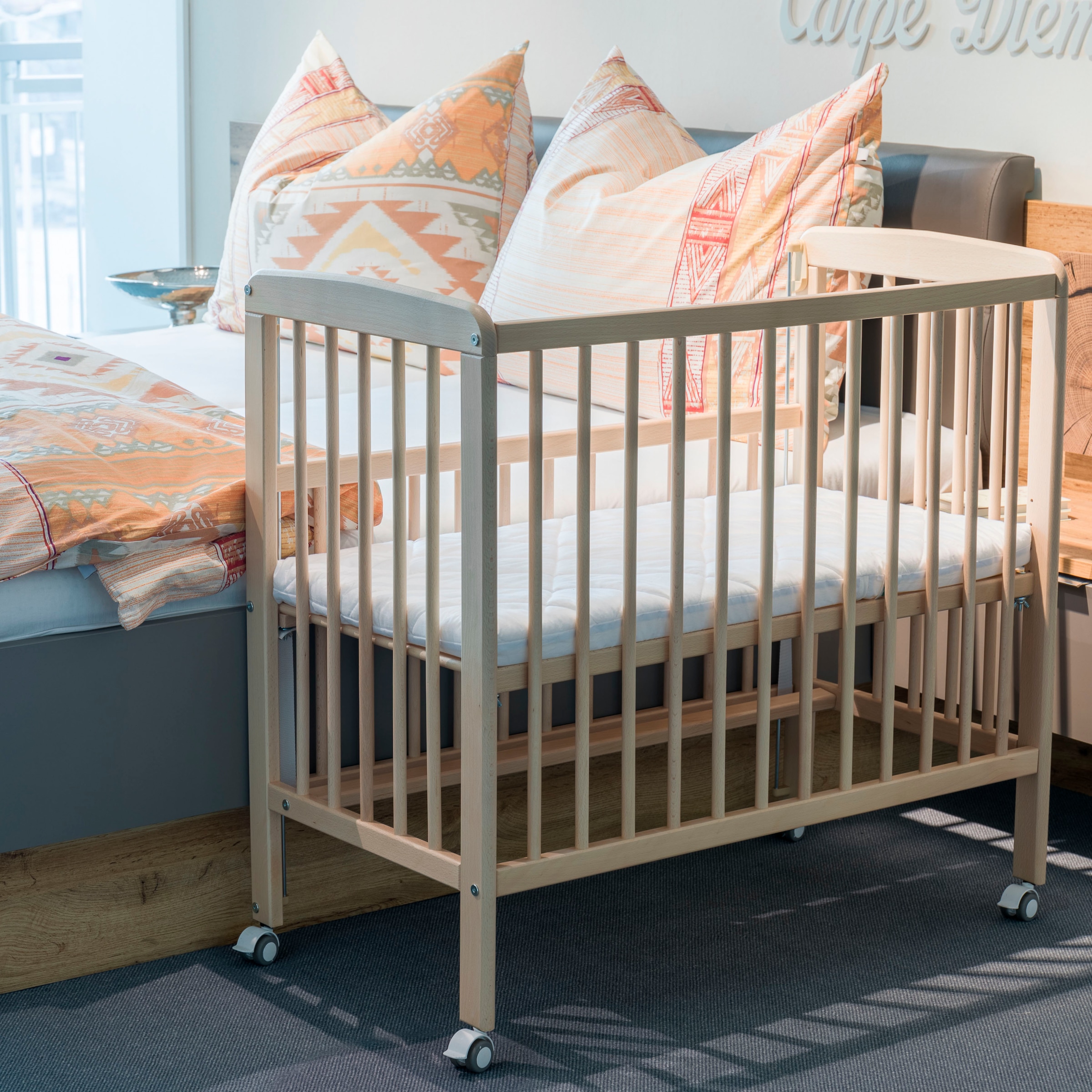 Fillikid Beistellbett »Nino«, inkl. Matratze; Made in Europe