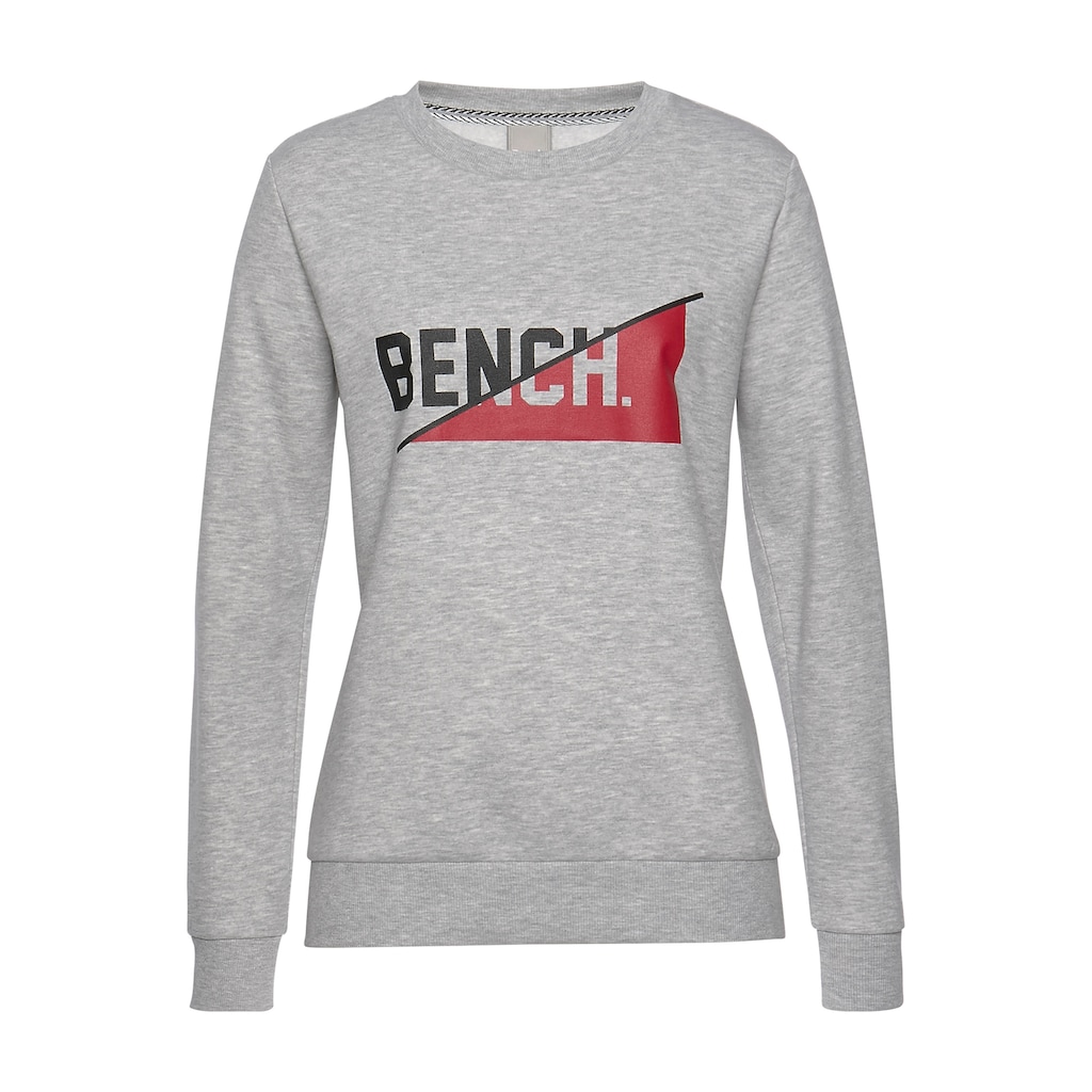 Bench. Sweatshirt, mit frontalem Logodruck