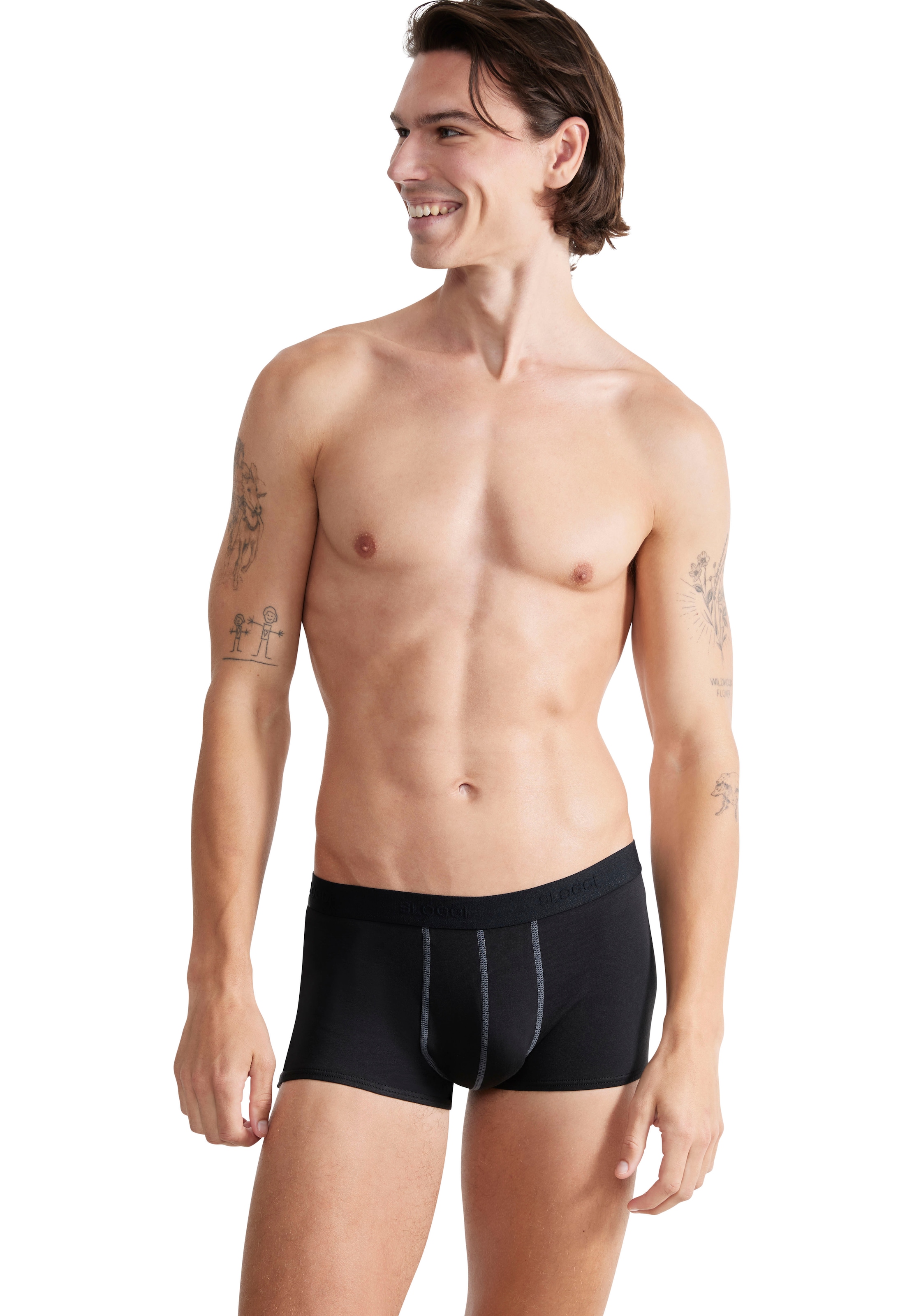 sloggi Hipster »Men 24/7« 2er Pack,  weich, atmungsaktiv, Baumwollmix, Softbund, blickdicht, elastisch