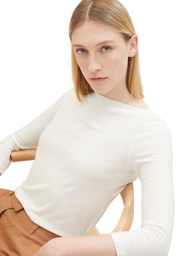 TOM TAILOR 3/4-Arm-Shirt, mit kurzer Ärmellänge