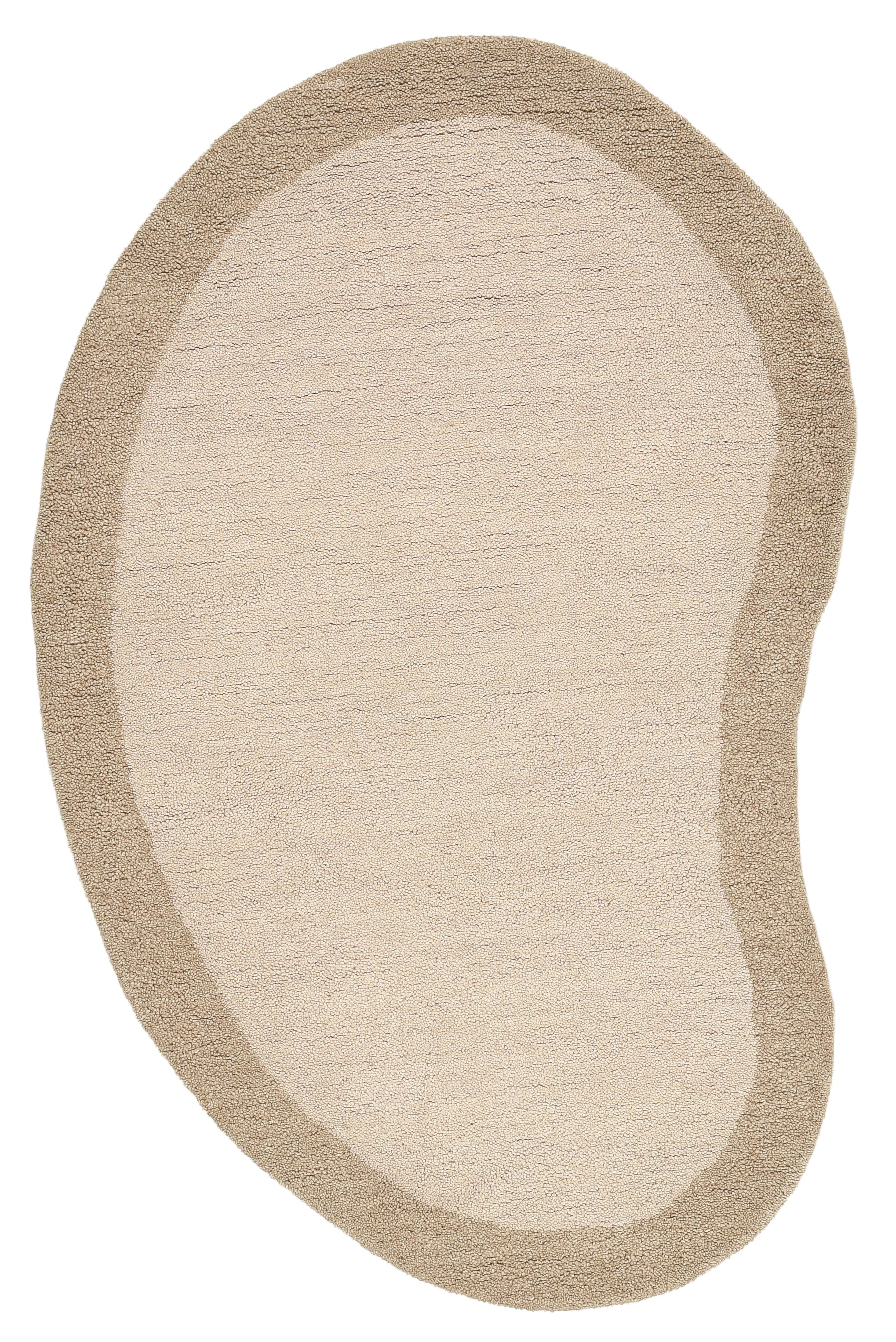 THEKO Wollteppich »Gabbeh Super, Handweb Teppich, Bordüre, reine Wolle, handgewebt«, oval, 15 mm Höhe, Schlafzimmer, Wohnzimmer, Esszimmer, auch als Läufer, eckig oder rund