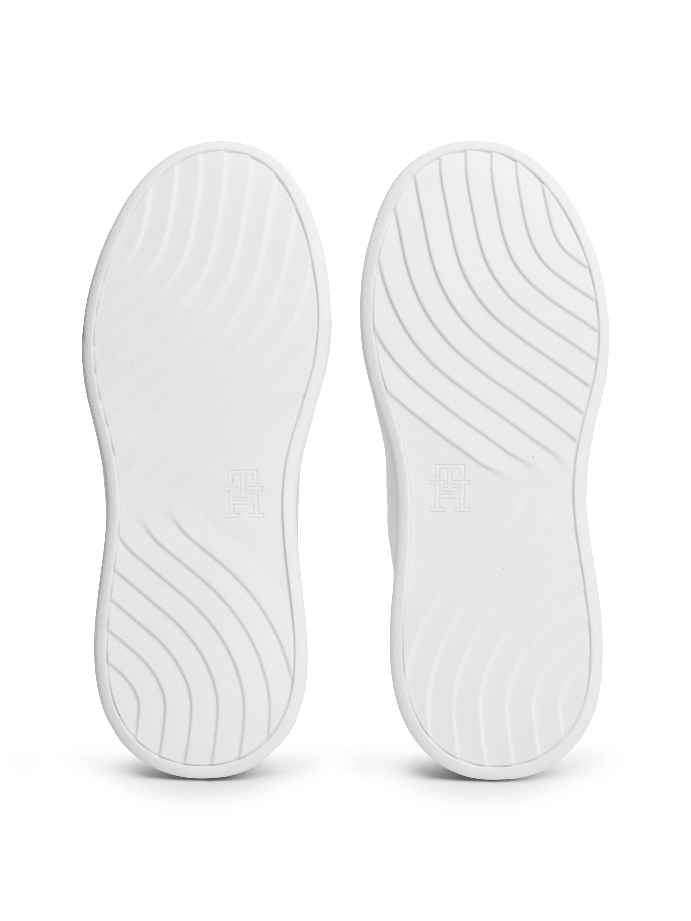 Tommy Hilfiger Plateausneaker »TH PLATFORM CHIC SNEAKER«  Freizeitschuh, Halbschuh, Schnürer mit goldfarbenen Fersen-Details