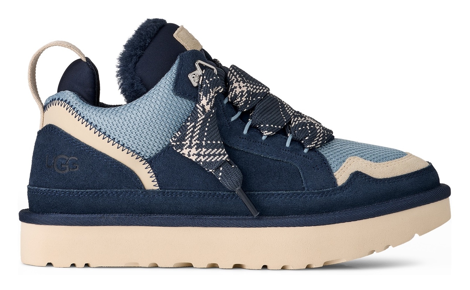 UGG Plateausneaker »LOWMEL«, Midcut Sneaker, Schnürschuh mit gepolstertem Schaftrand