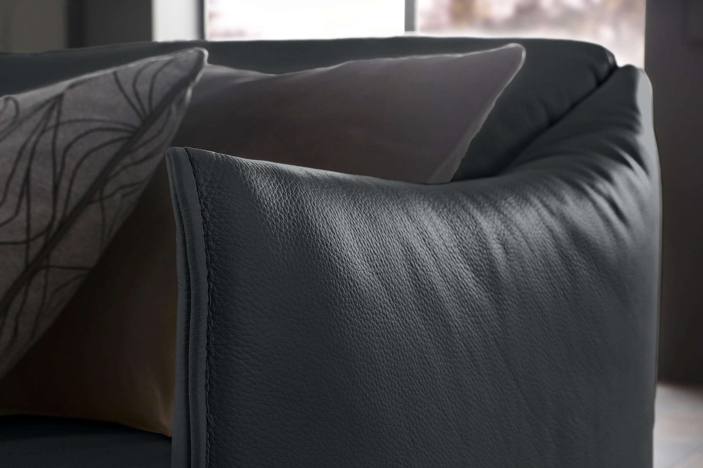 W.SCHILLIG 2-Sitzer »sally Design-Sofa, Loungesofa, bequem, schmale Armlehnen, Breite 154cm« mit Metallfüßen in Silber matt, Breite 154 cm