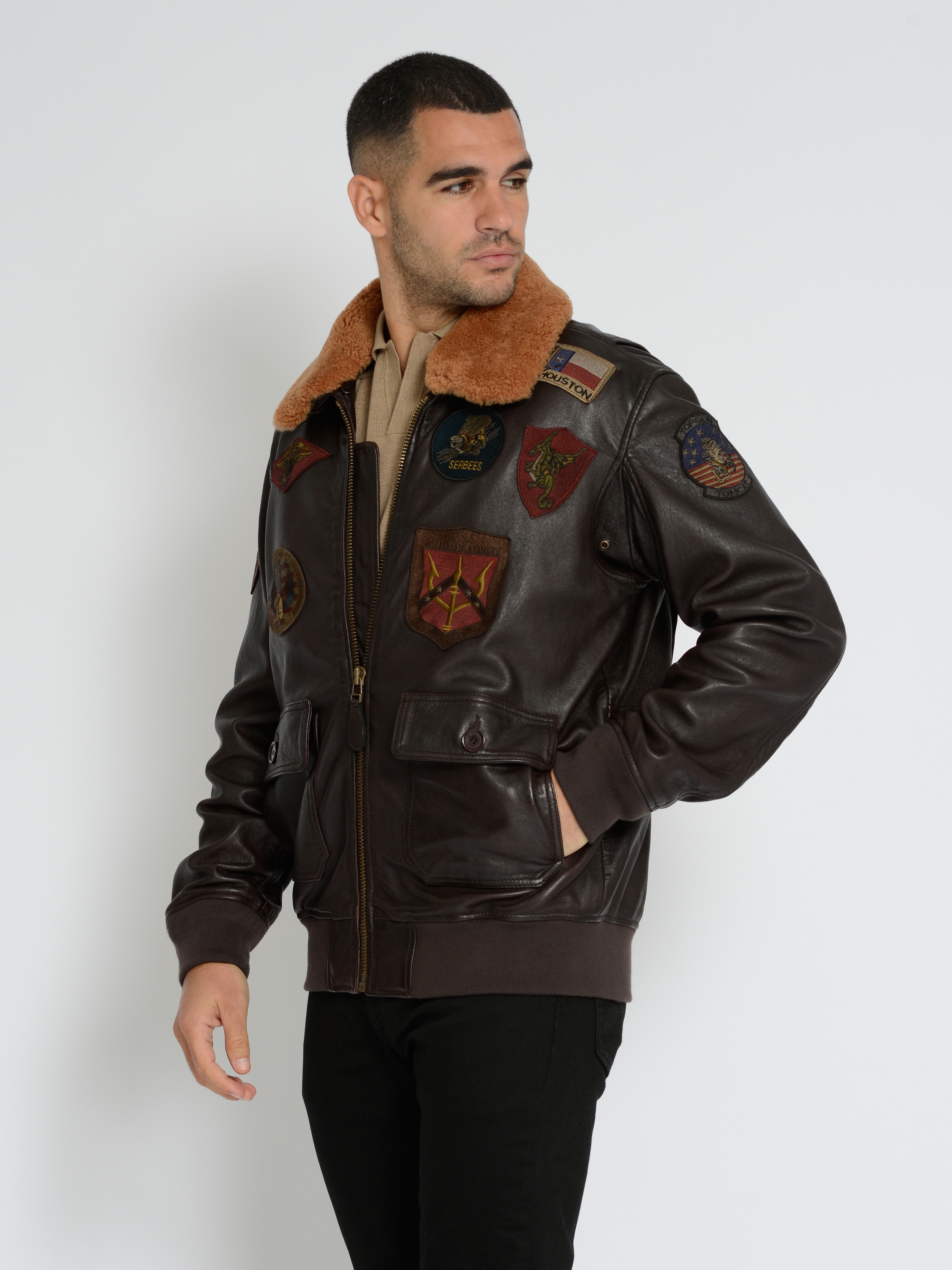 TOP GUN Lederjacke »Lederjacke TG2023004«