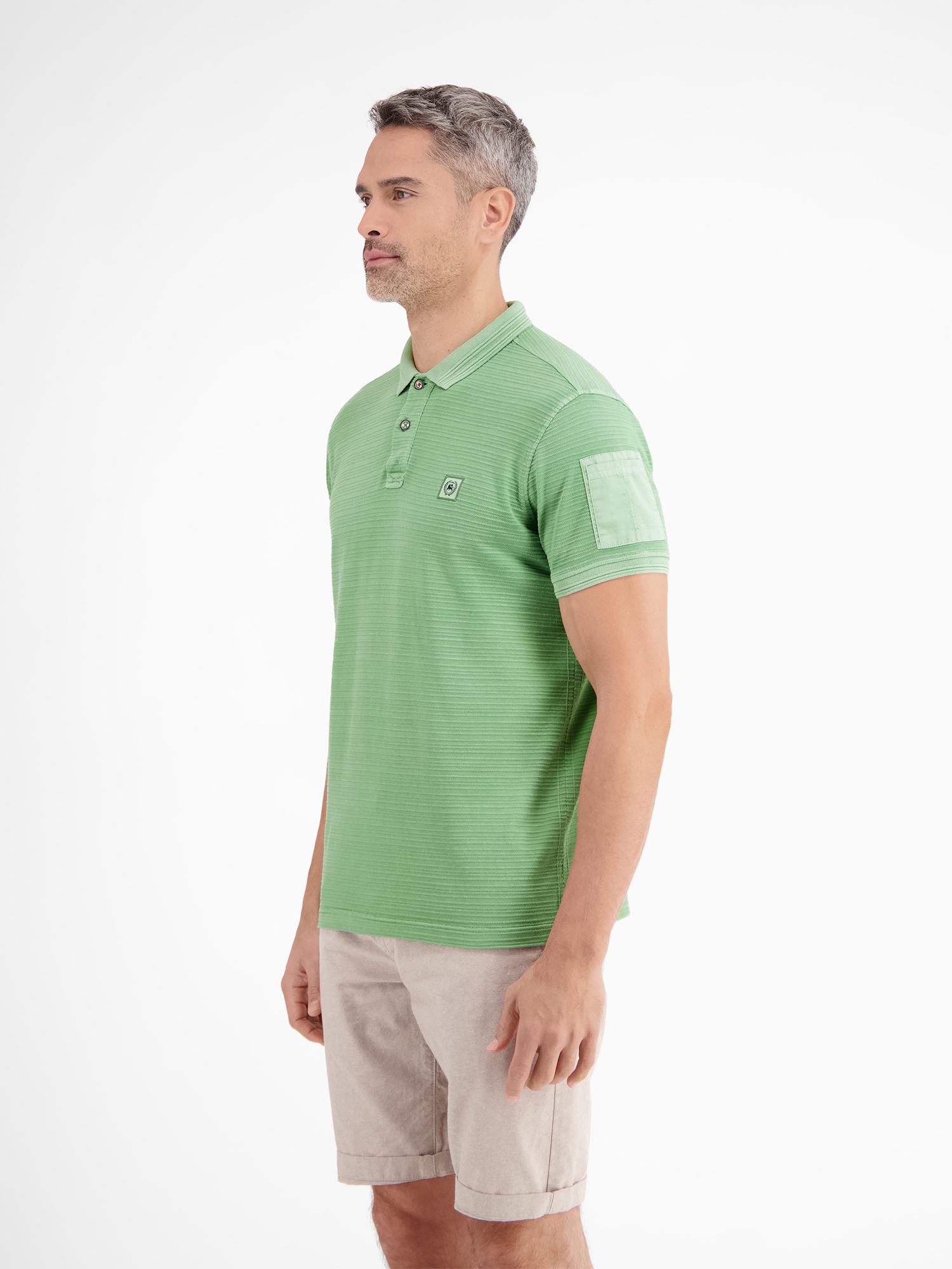 LERROS Poloshirt »Tonal-gestreiftes Poloshirt für Herren«
