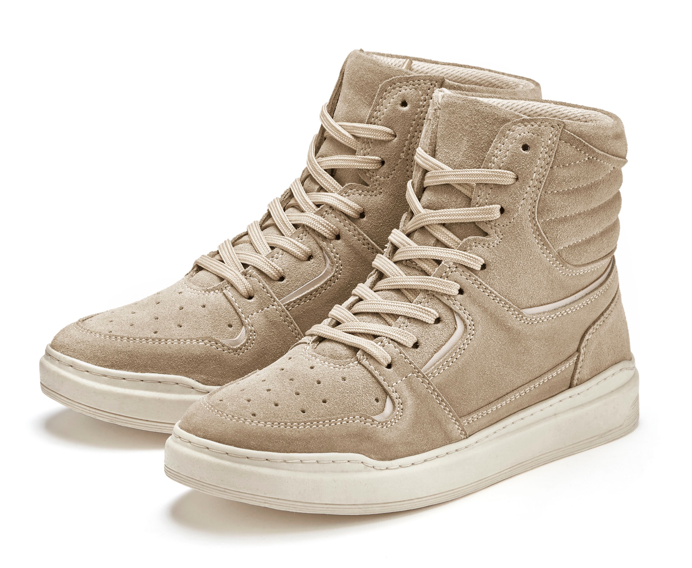 Sneaker, Freizeitschuh, Halbschuh, High Top aus Leder